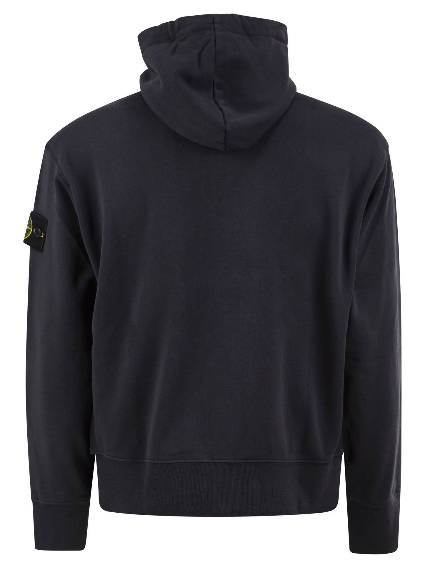 Stone Island Men Cotton Hooded Zip-Up Sweatshirt STONE ISLAND