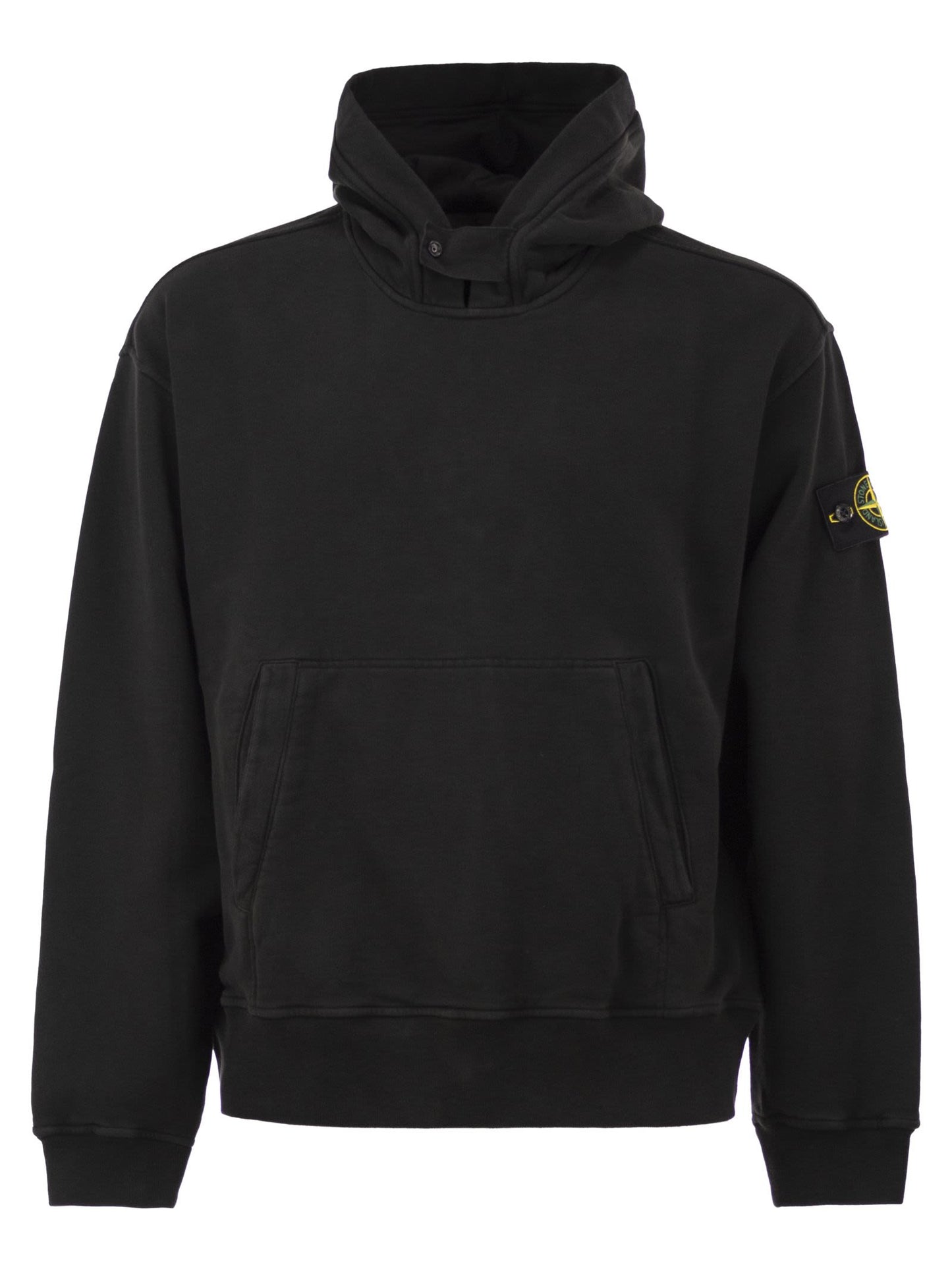Stone Island Men Oversized Hoodie With Raglan Sleeves STONE ISLAND