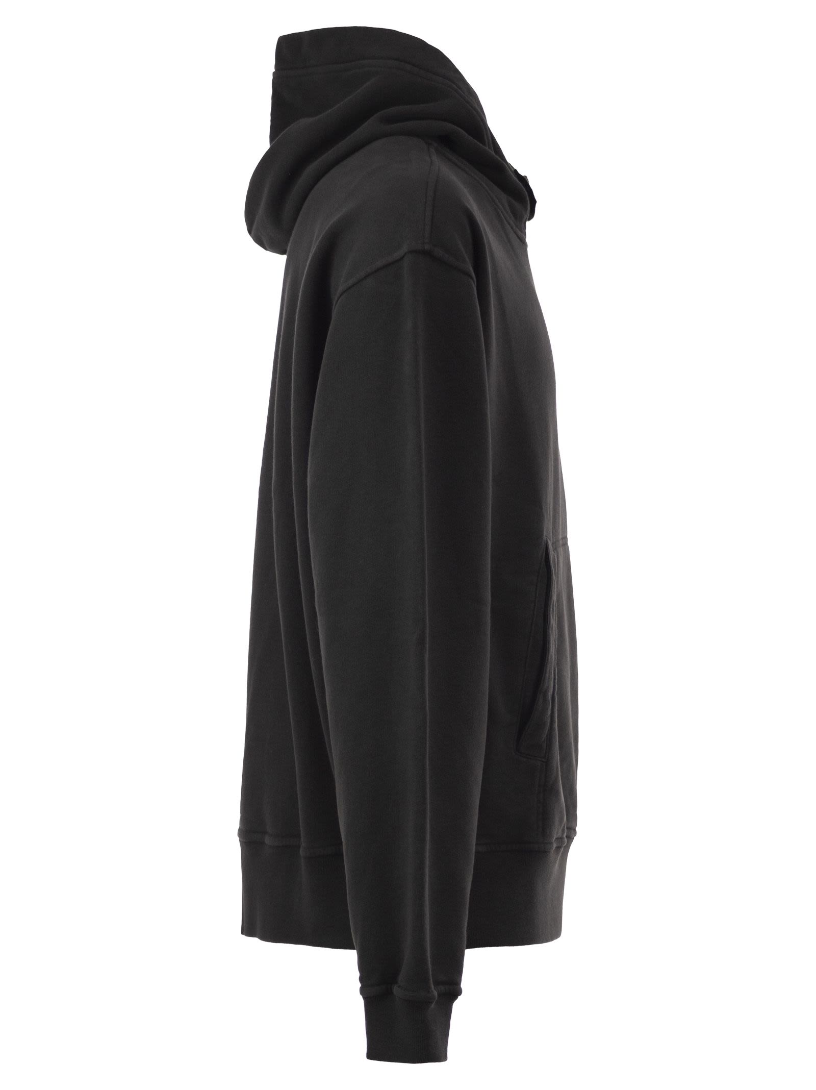 Stone Island Men Oversized Hoodie With Raglan Sleeves STONE ISLAND