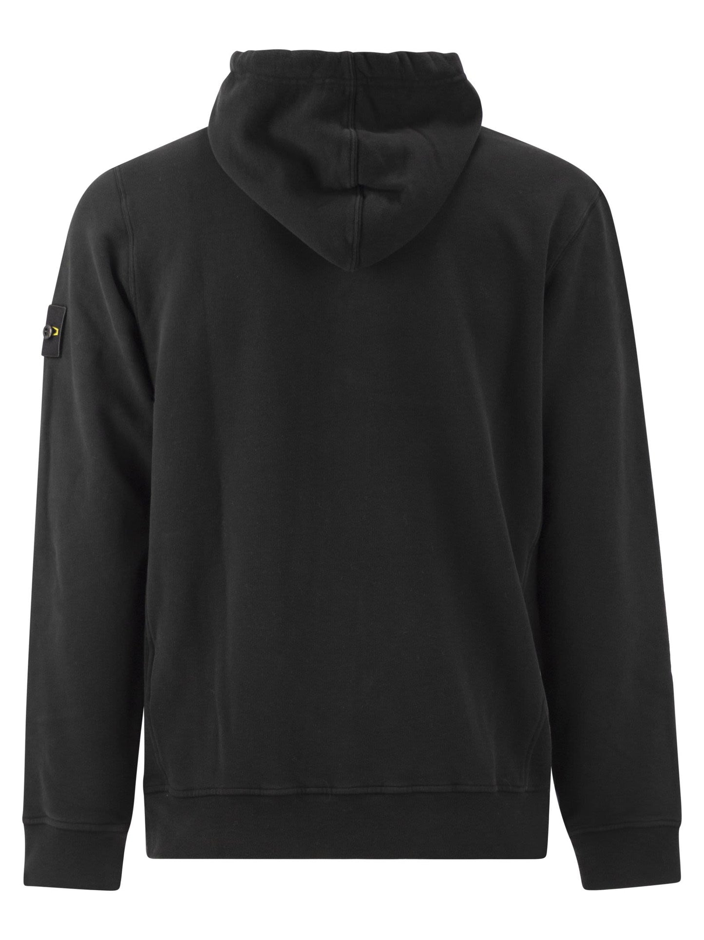 Stone Island Men Cotton Hooded Sweatshirt With Compass Badge STONE ISLAND
