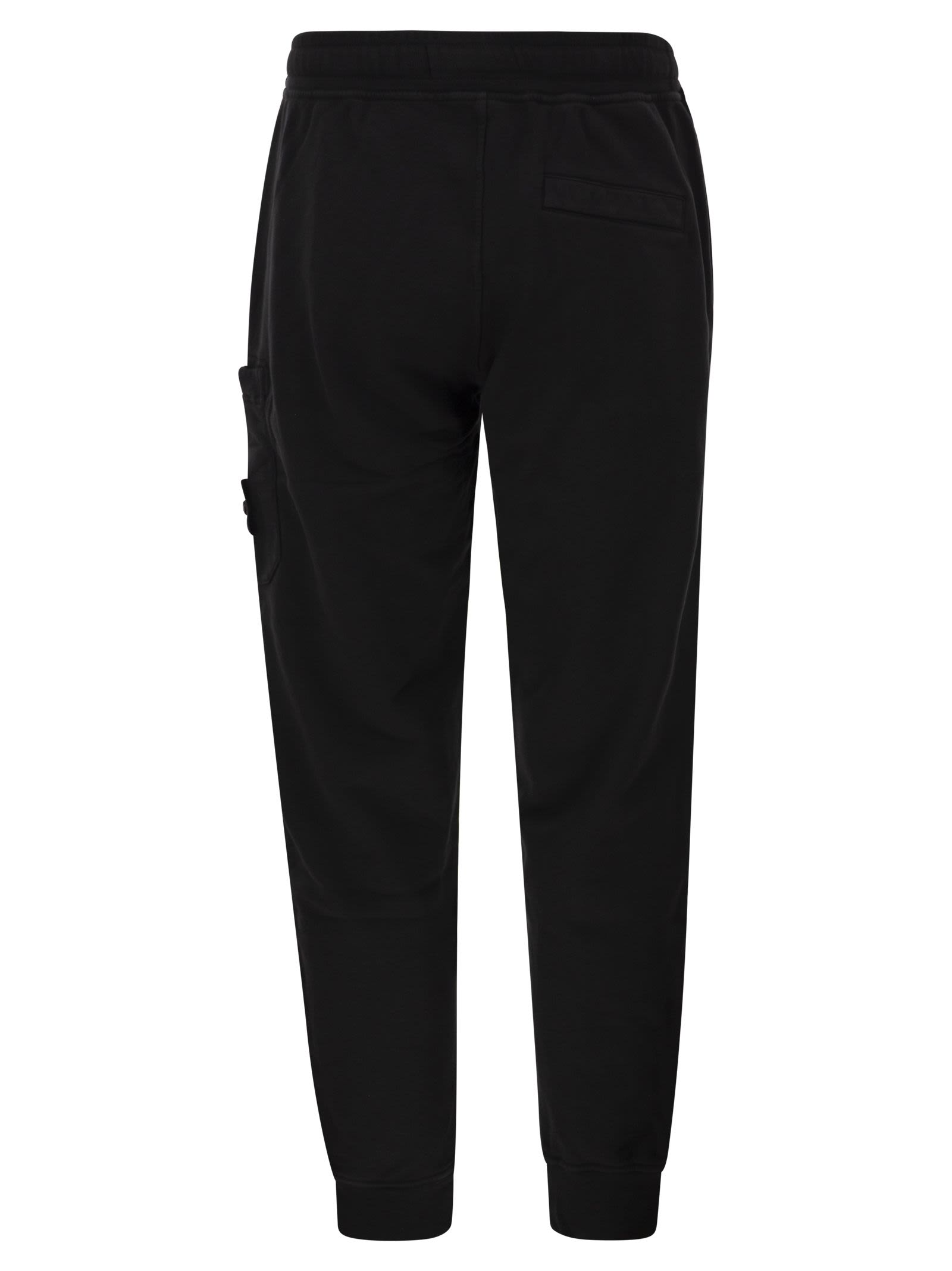 Stone Island Men Cotton Jogger Trousers With Cargo Pocket And Compass Badge STONE ISLAND