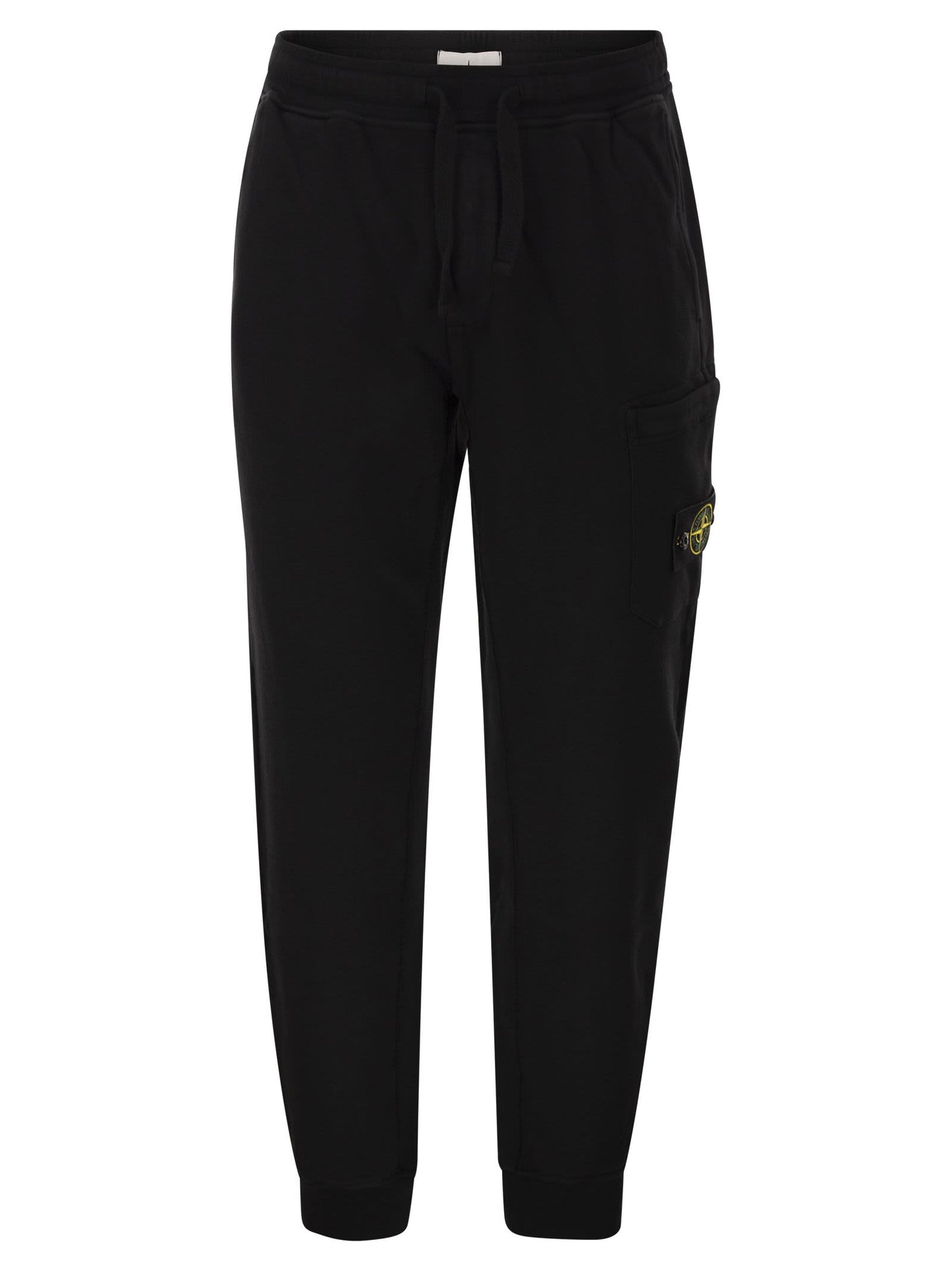 Stone Island Men Cotton Jogger Trousers With Cargo Pocket And Compass Badge STONE ISLAND