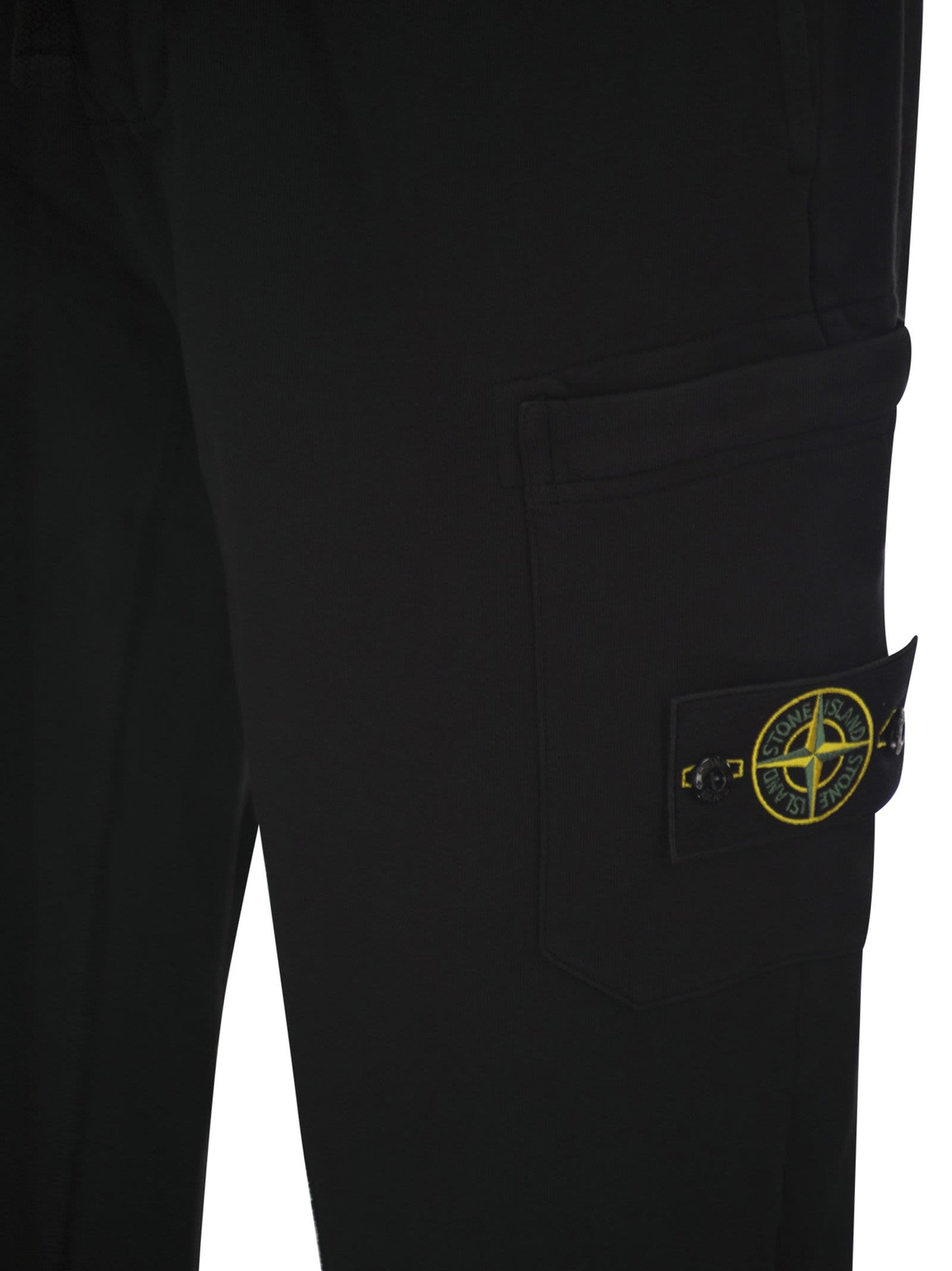 Stone Island Men Cotton Jogger Trousers With Cargo Pocket And Compass Badge STONE ISLAND