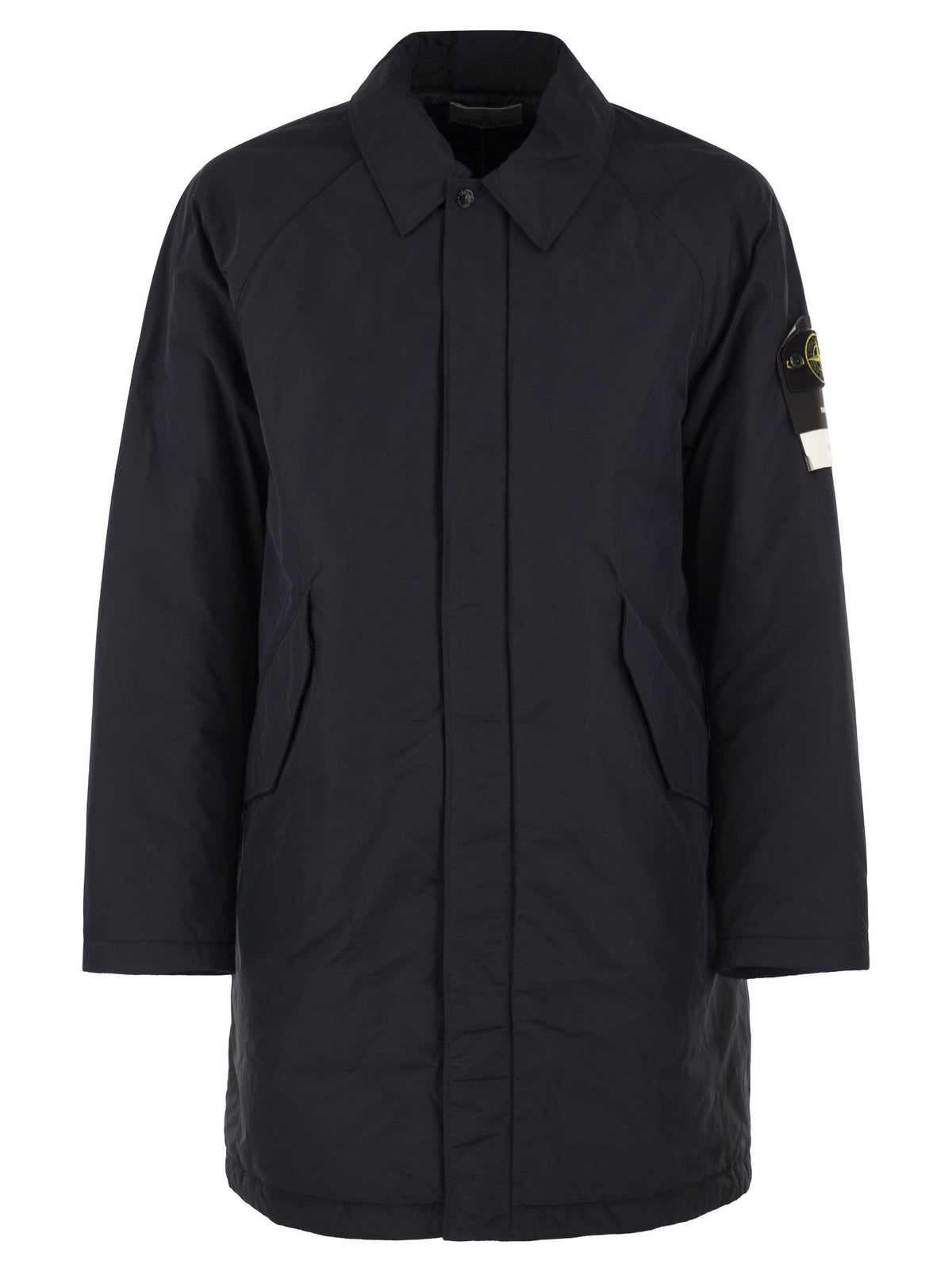 Stone Island Men Micro Reps Padded Coat With Compass Badge STONE ISLAND