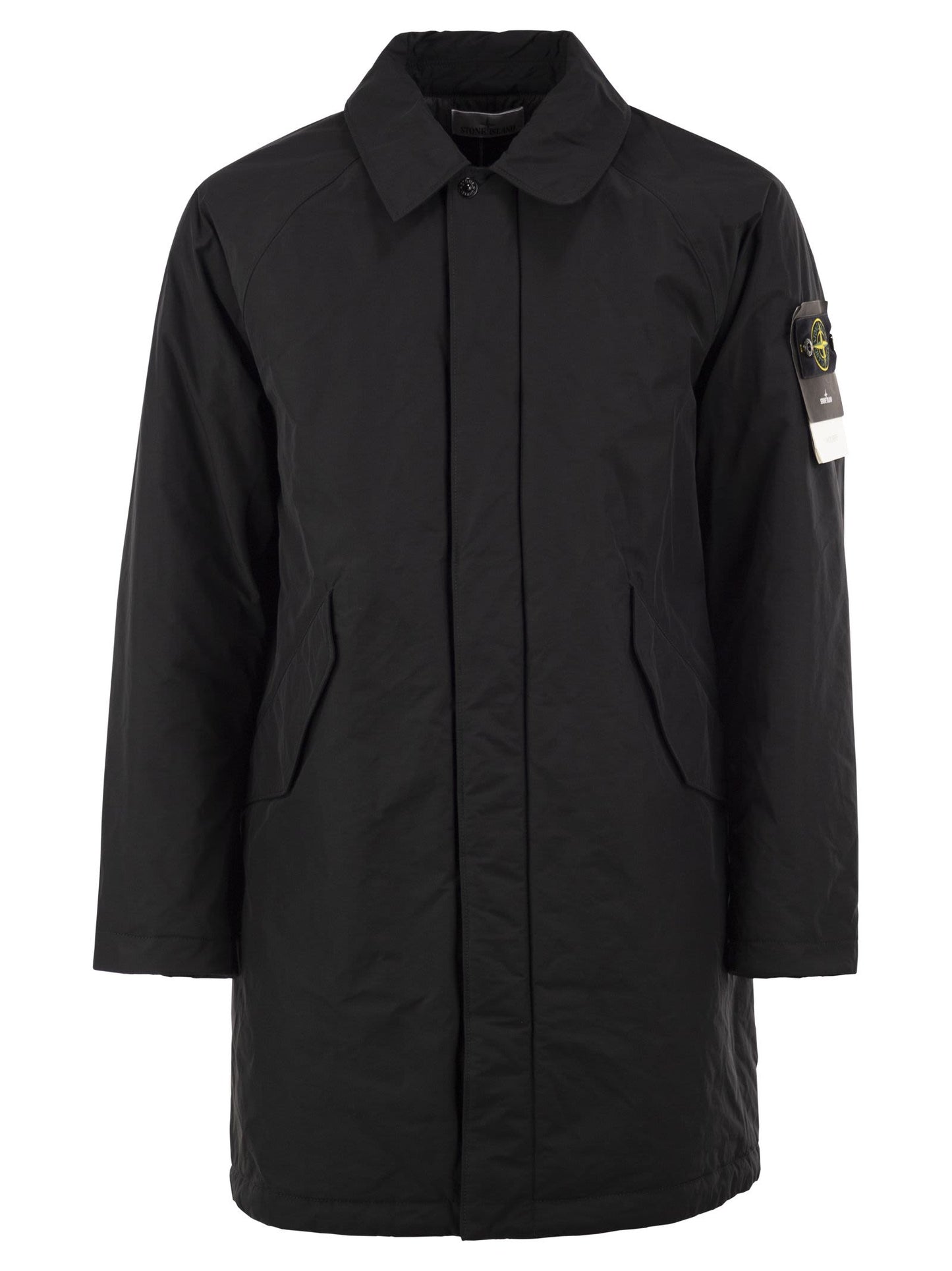 Stone Island Men Micro Reps Padded Coat With Compass Badge STONE ISLAND