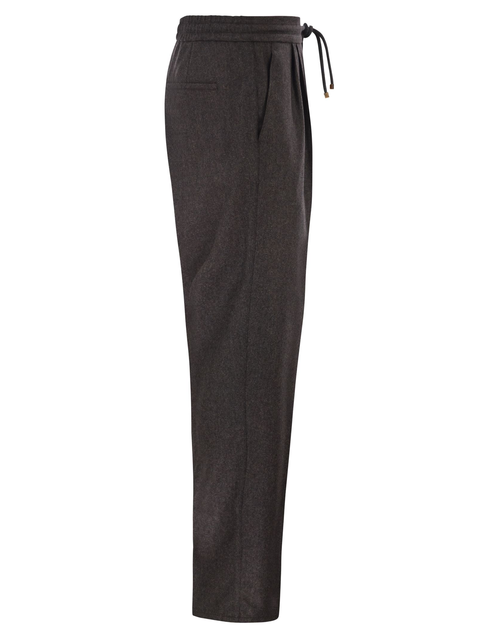 Brunello Cucinelli Men Tailored Jogger Trousers In Virgin Wool BRUNELLO CUCINELLI