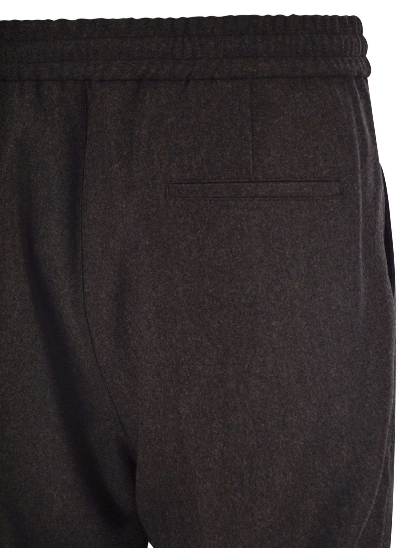 Brunello Cucinelli Men Tailored Jogger Trousers In Virgin Wool BRUNELLO CUCINELLI