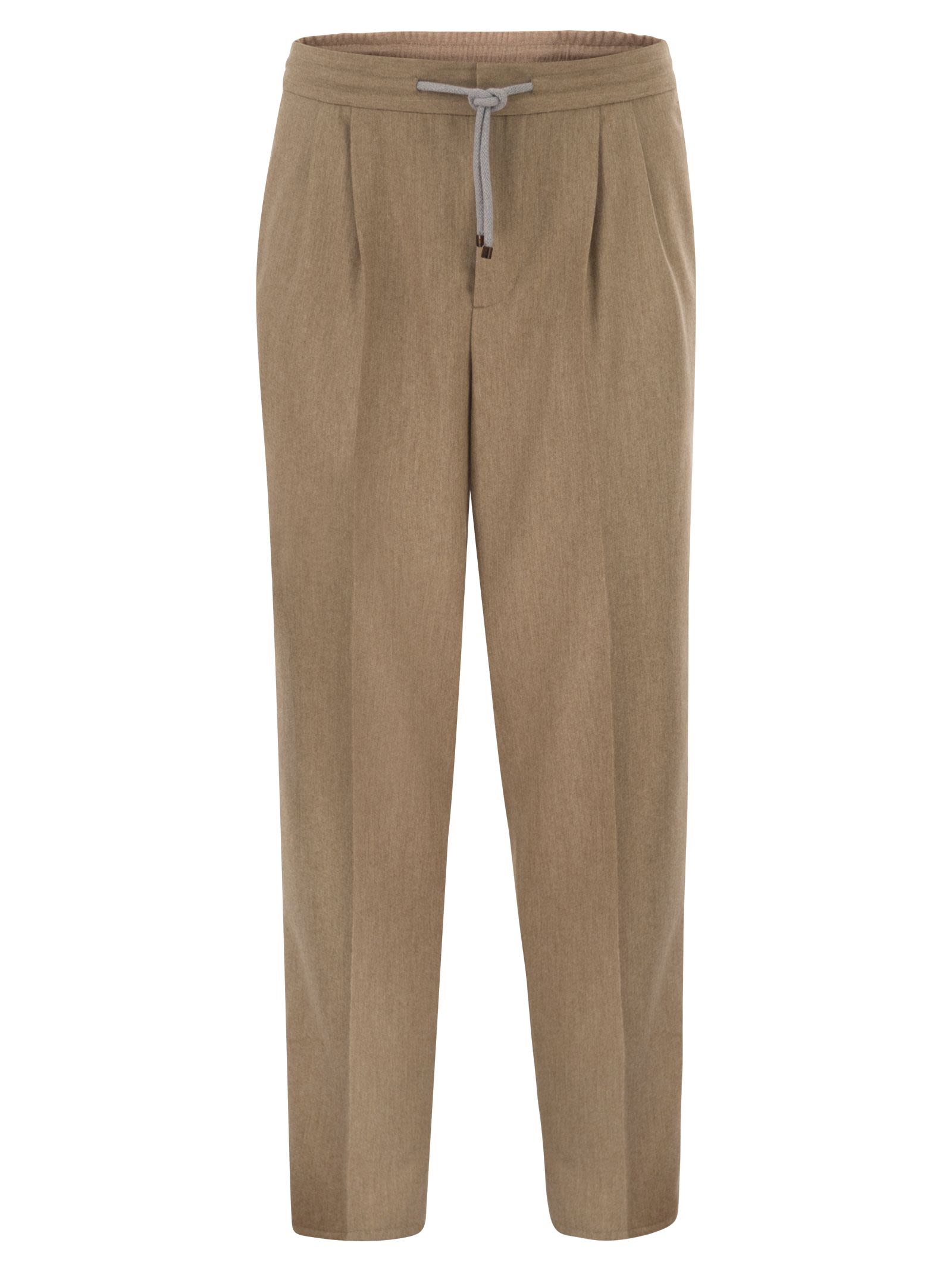 Brunello Cucinelli Men Tailored Jogger Trousers In Virgin Wool BRUNELLO CUCINELLI
