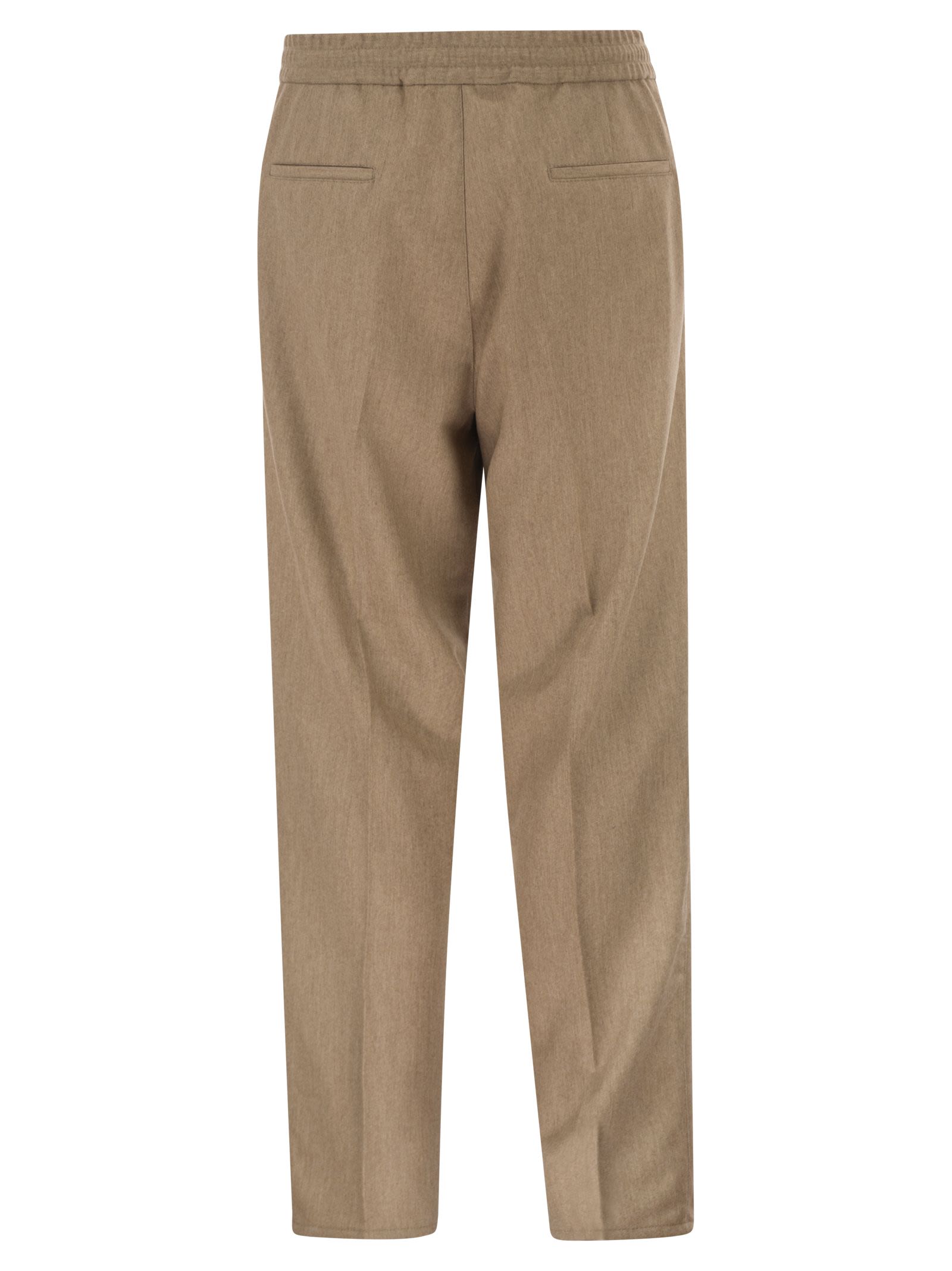 Brunello Cucinelli Men Tailored Jogger Trousers In Virgin Wool BRUNELLO CUCINELLI