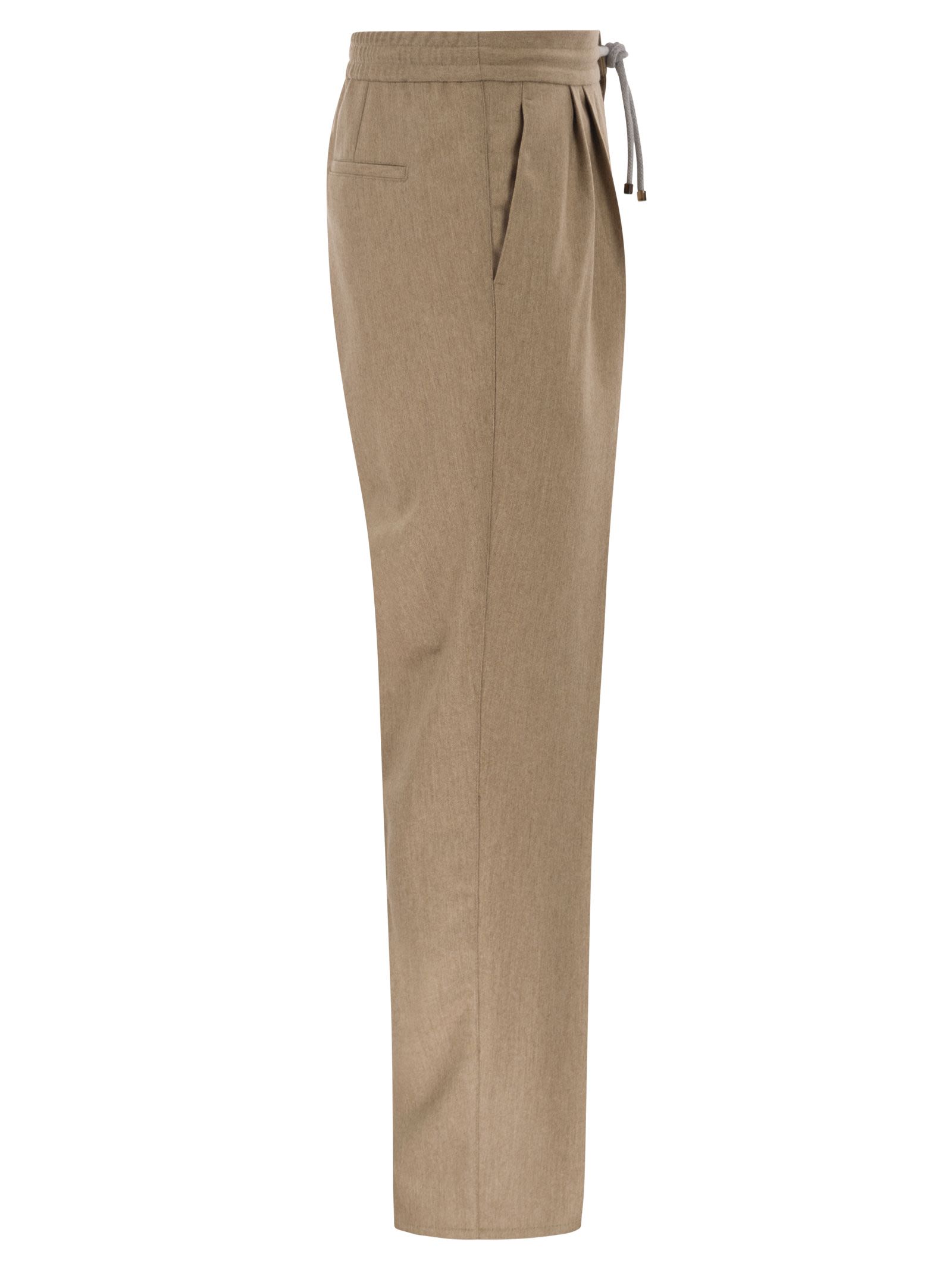 Brunello Cucinelli Men Tailored Jogger Trousers In Virgin Wool BRUNELLO CUCINELLI