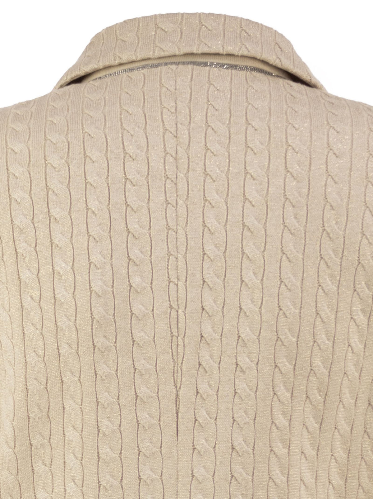 Brunello Cucinelli Women Double-Breasted Cable-Jacquard Blazer With Metallic Yarn BRUNELLO CUCINELLI