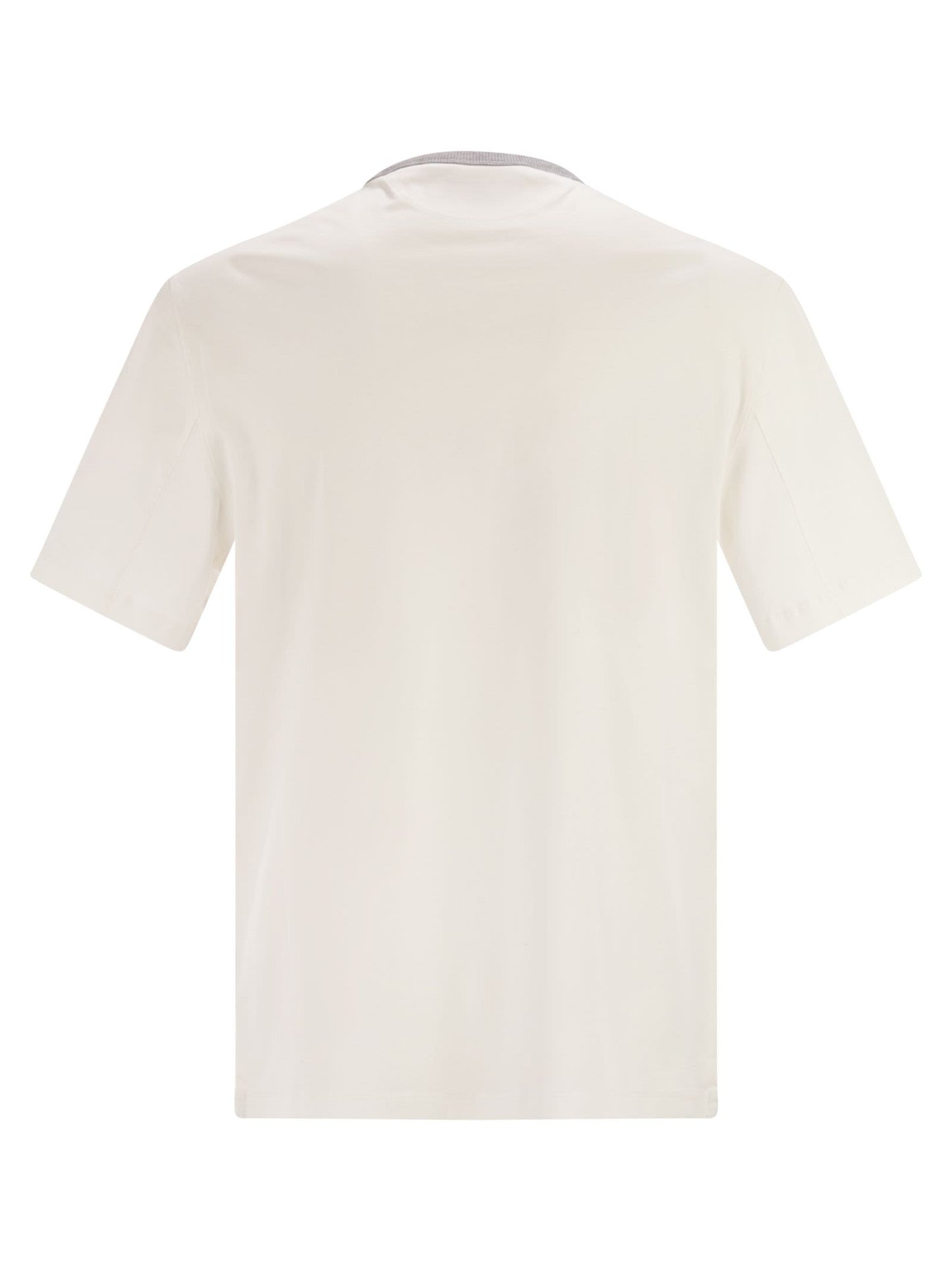 Brunello Cucinelli Men Cotton Jersey T-Shirt With Print BRUNELLO CUCINELLI