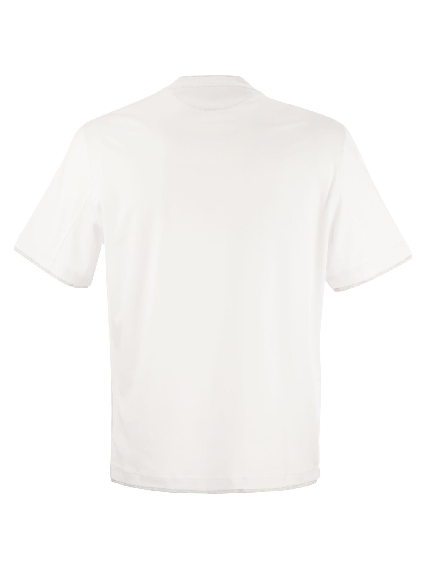 Brunello Cucinelli Men Slim Fit Crew-Neck T-Shirt In Lightweight Cotton Jersey BRUNELLO CUCINELLI