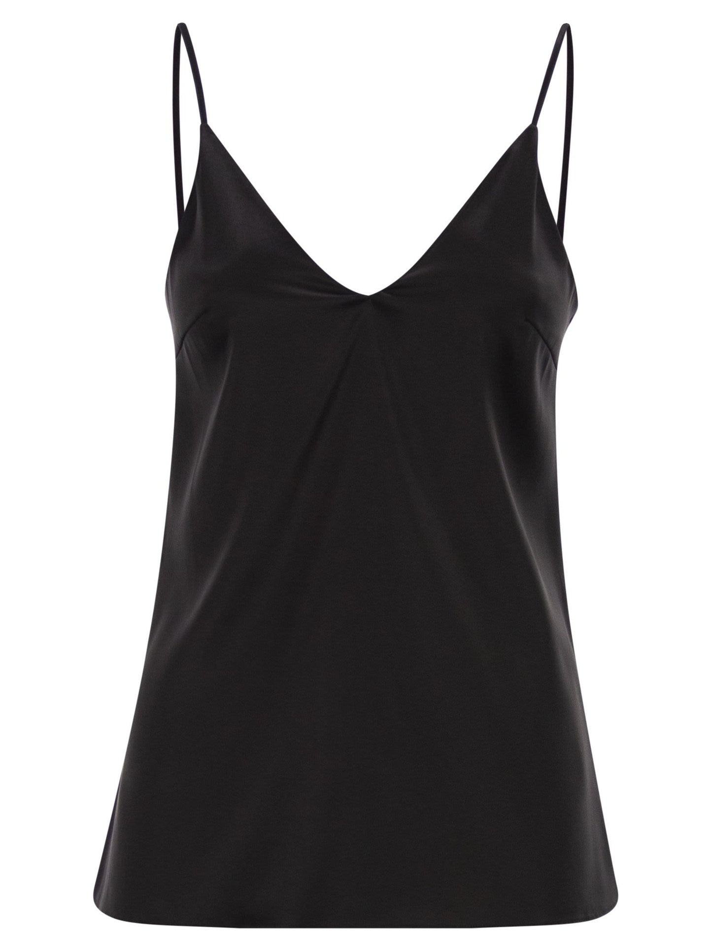 Brunello Cucinelli Women Stretch Silk Satin Top BRUNELLO CUCINELLI