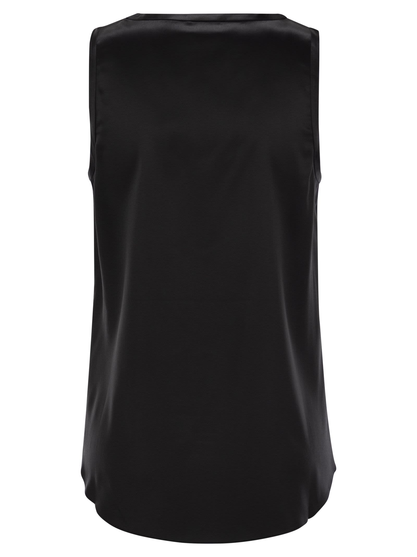 Brunello Cucinelli Women Stretch Silk Satin Top BRUNELLO CUCINELLI