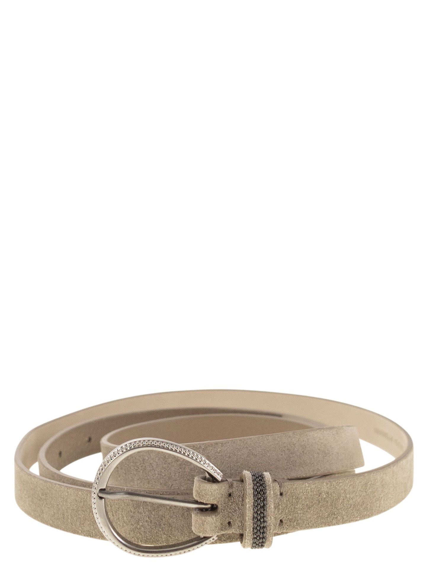 Brunello Cucinelli Women Suede Calfskin Belt BRUNELLO CUCINELLI
