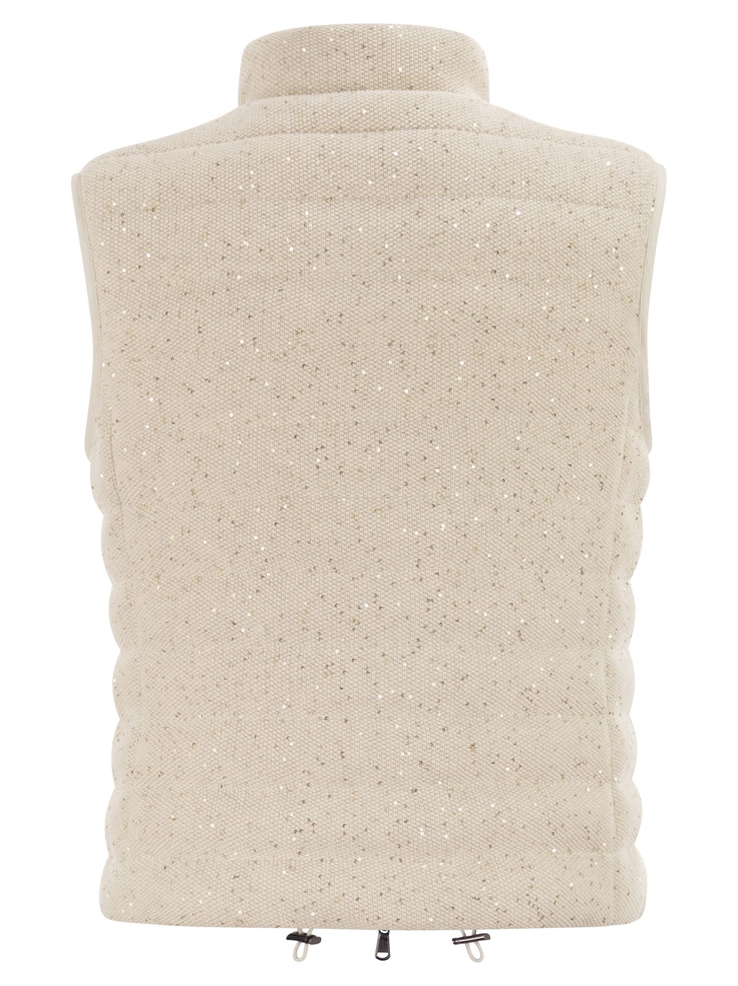 Brunello Cucinelli Women Padded Cotton Waistcoat With Sequins And Precious Details BRUNELLO CUCINELLI