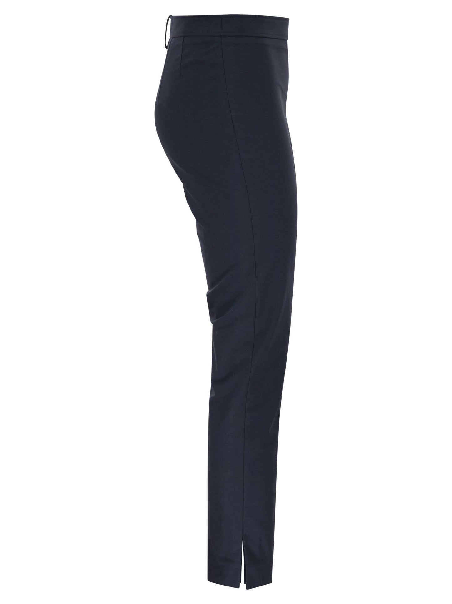 Brunello Cucinelli Women Cotton Twill Capri Trousers With Necklace BRUNELLO CUCINELLI