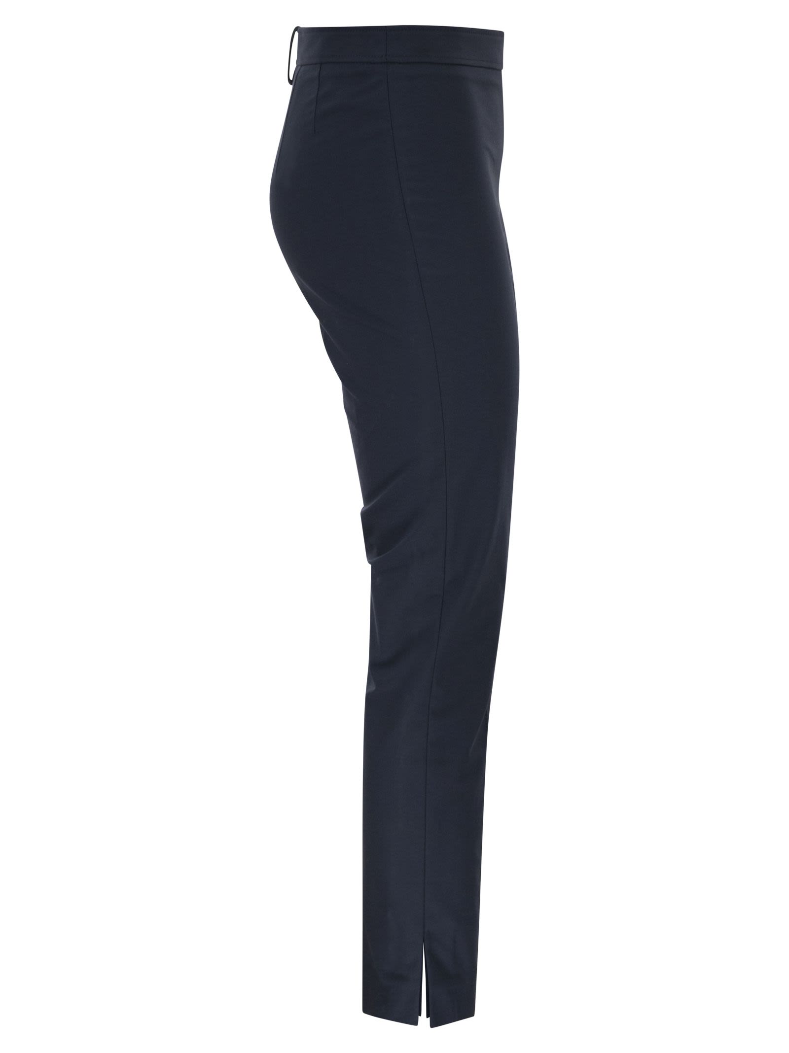 Brunello Cucinelli Women Cotton Twill Capri Trousers With Necklace BRUNELLO CUCINELLI