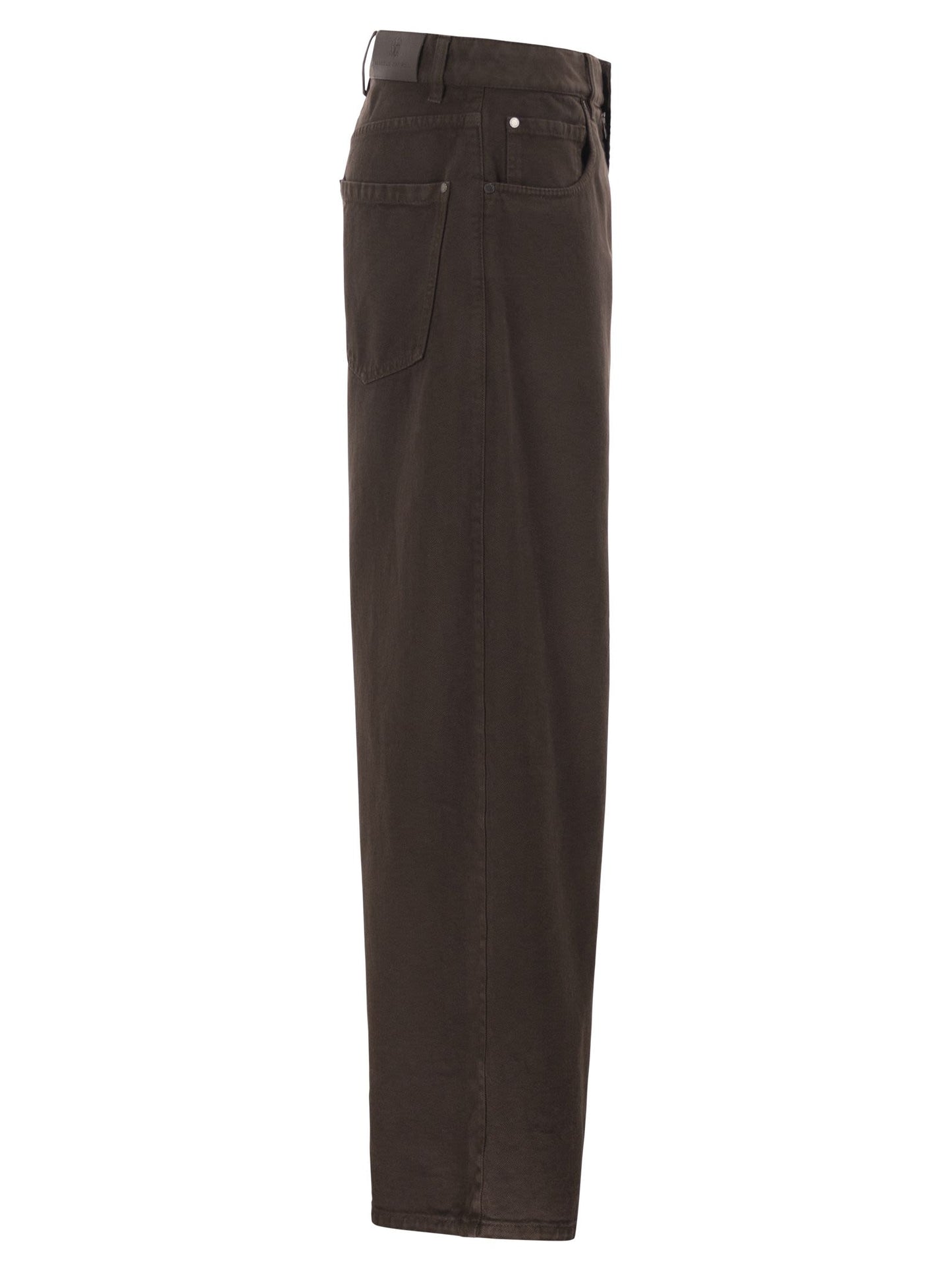 Brunello Cucinelli Women Relaxed Trousers In Dyed Denim With Jewellery BRUNELLO CUCINELLI