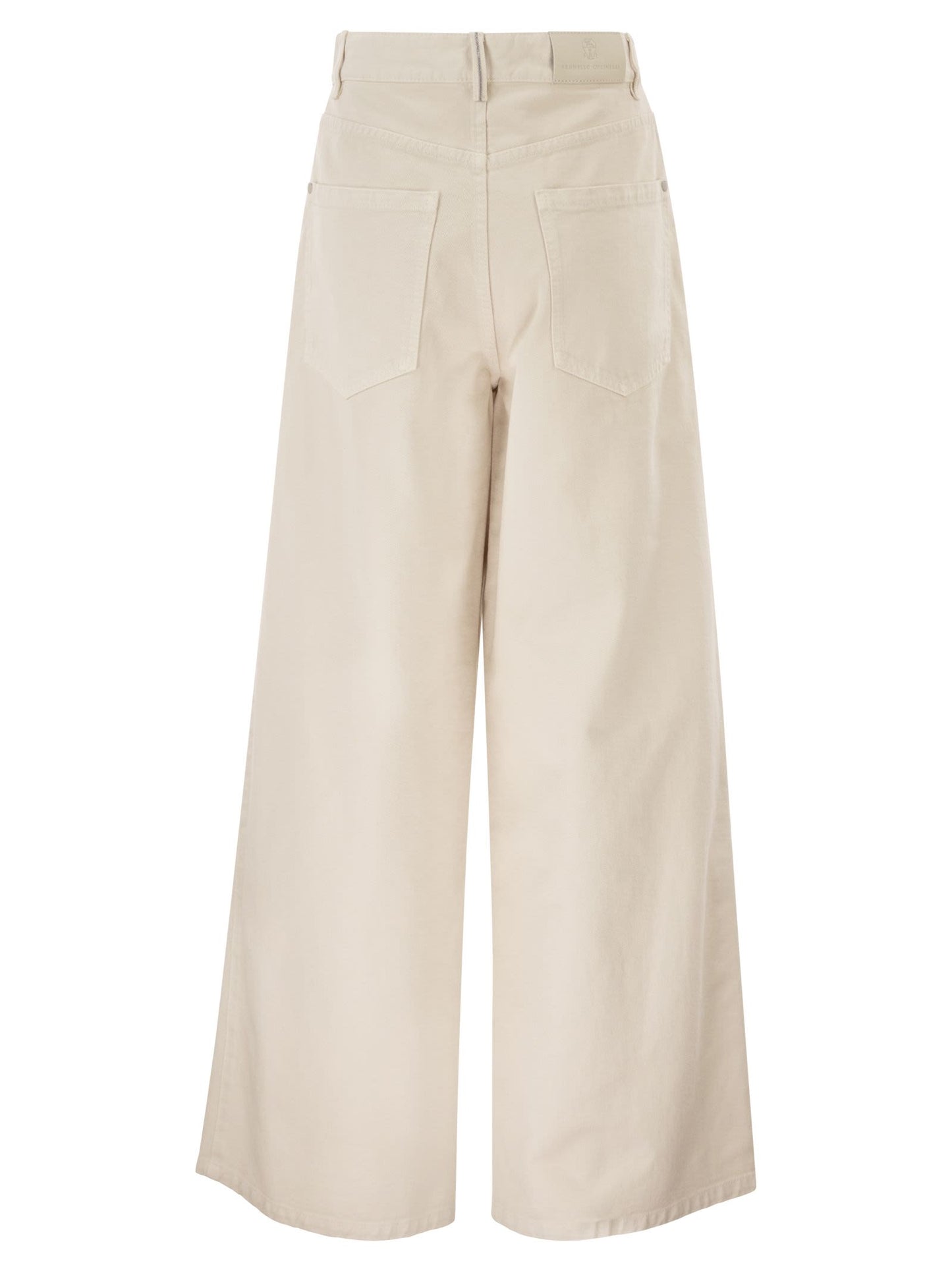 Brunello Cucinelli Women Relaxed Trousers In Dyed Denim With Jewellery+ BRUNELLO CUCINELLI