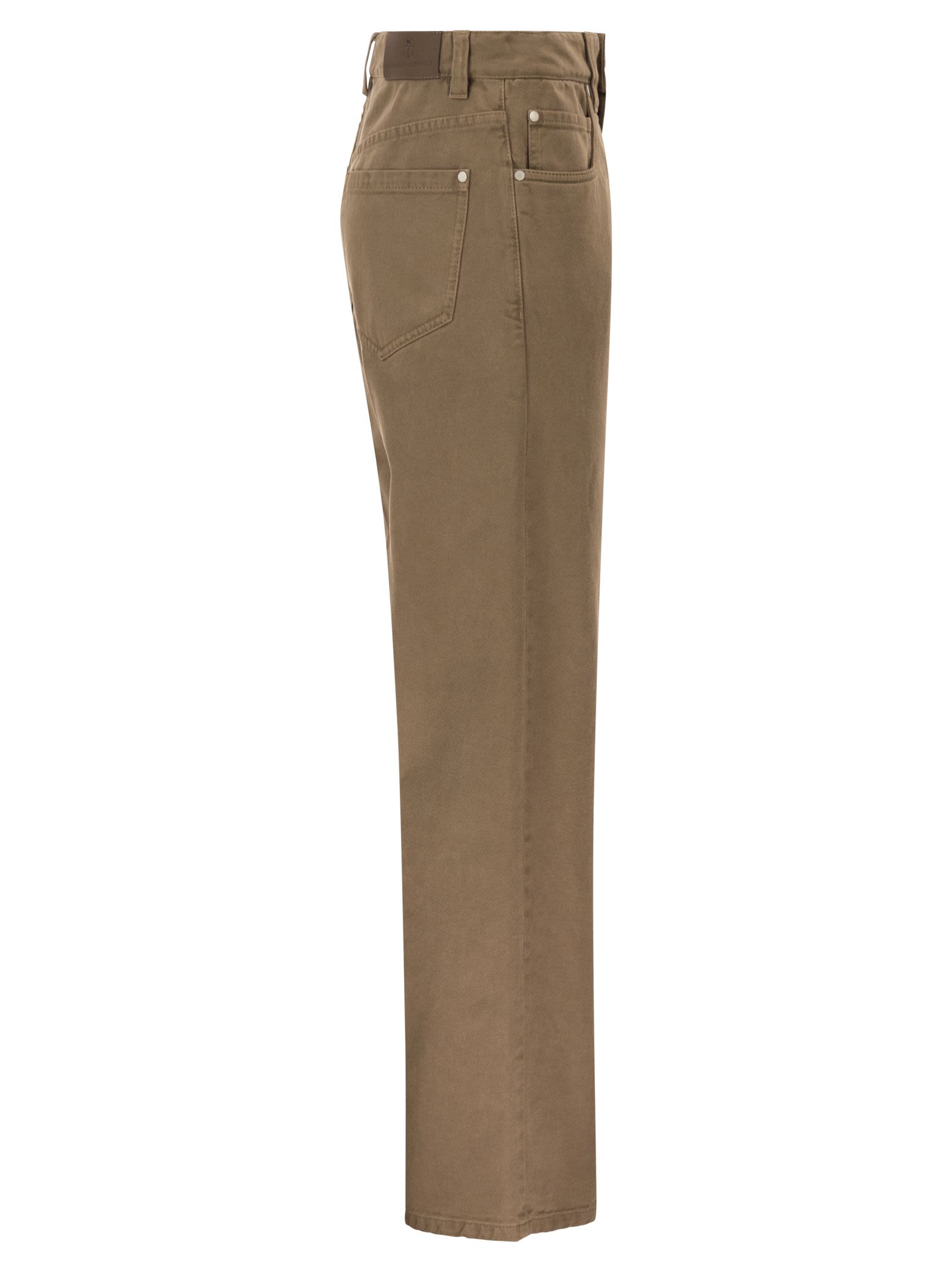 Brunello Cucinelli Women Contemporary Loose Trousers In Dyed Denim BRUNELLO CUCINELLI