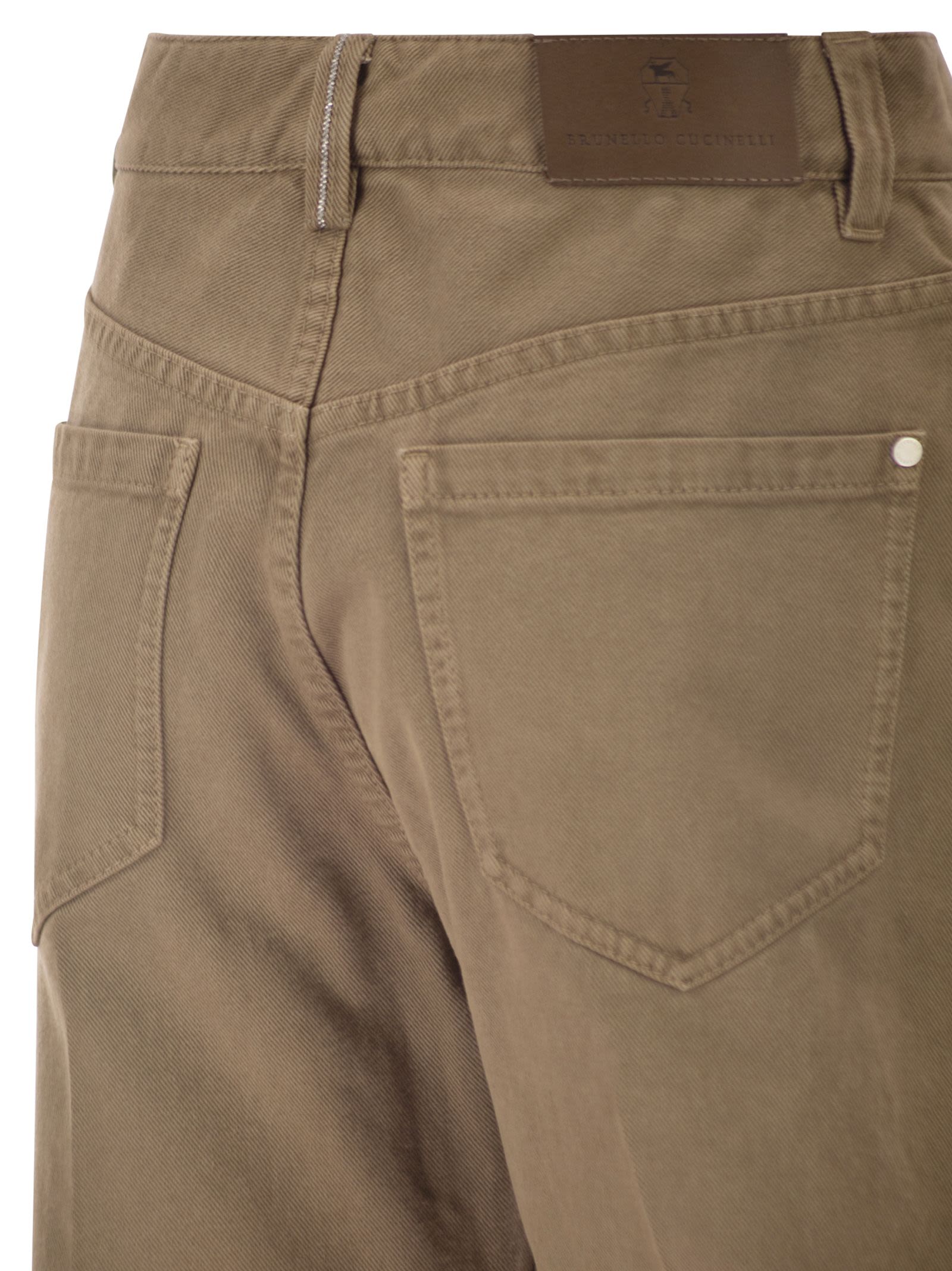 Brunello Cucinelli Women Contemporary Loose Trousers In Dyed Denim BRUNELLO CUCINELLI