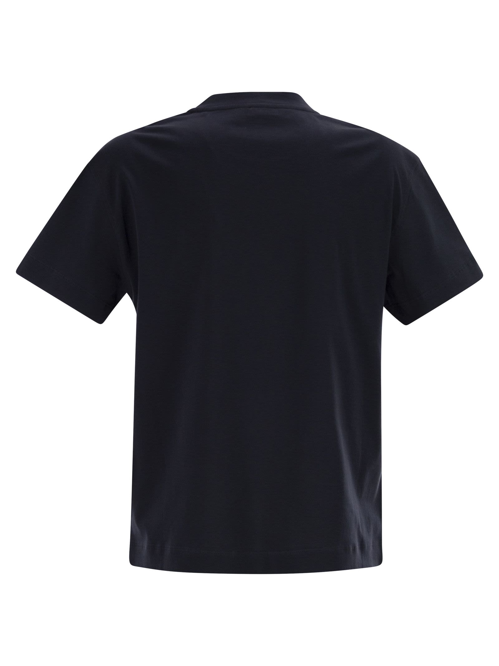 Brunello Cucinelli Women Cotton Jersey T-Shirt With Shiny Tab BRUNELLO CUCINELLI