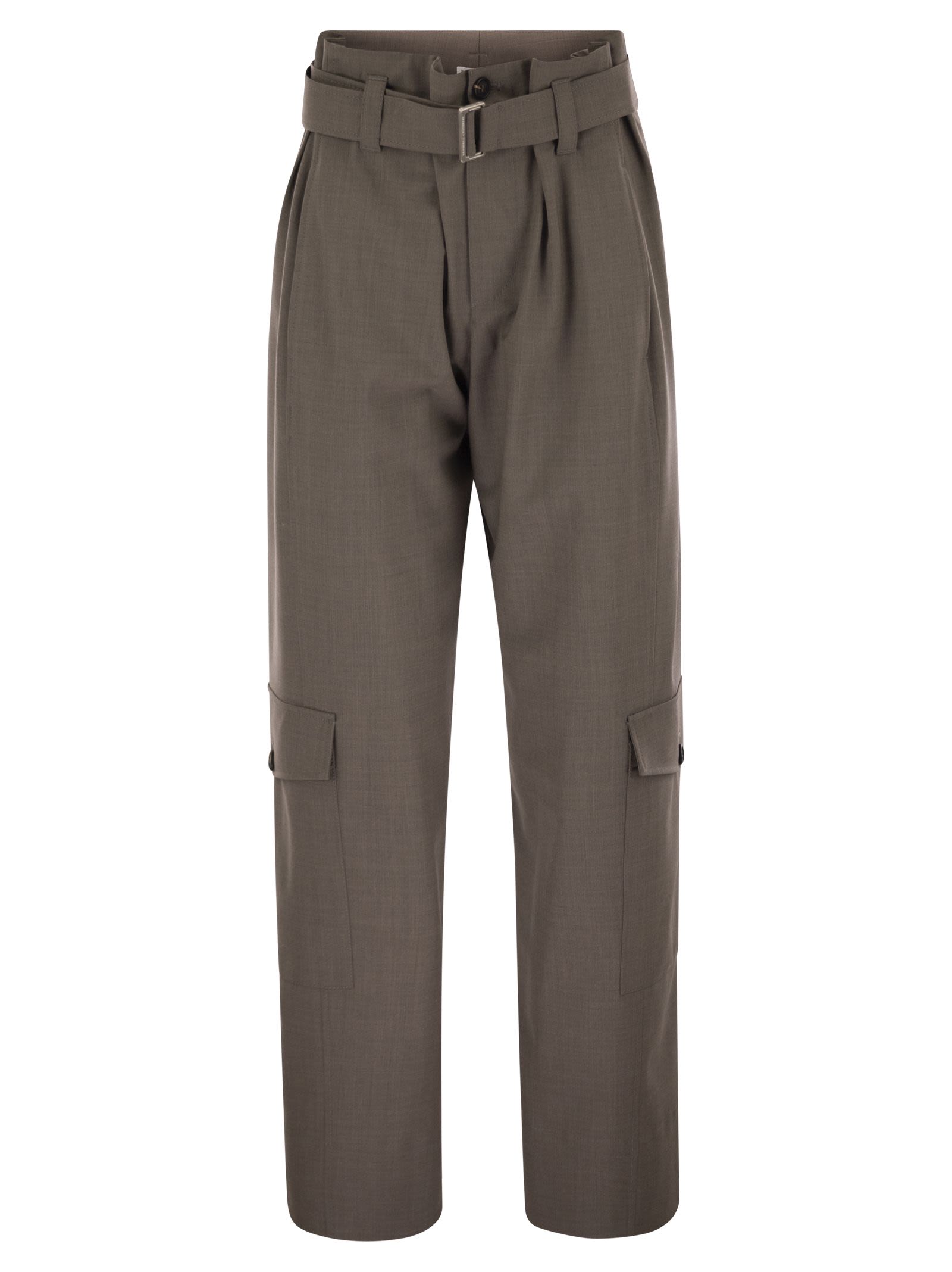 Brunello Cucinelli Women Tropical Luxury Wool Utility Trousers BRUNELLO CUCINELLI