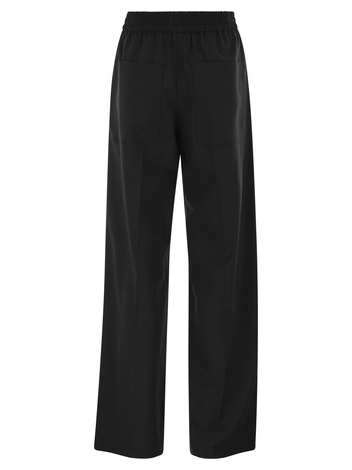 Brunello Cucinelli Women Stretch Virgin Wool Fluid Trousers BRUNELLO CUCINELLI