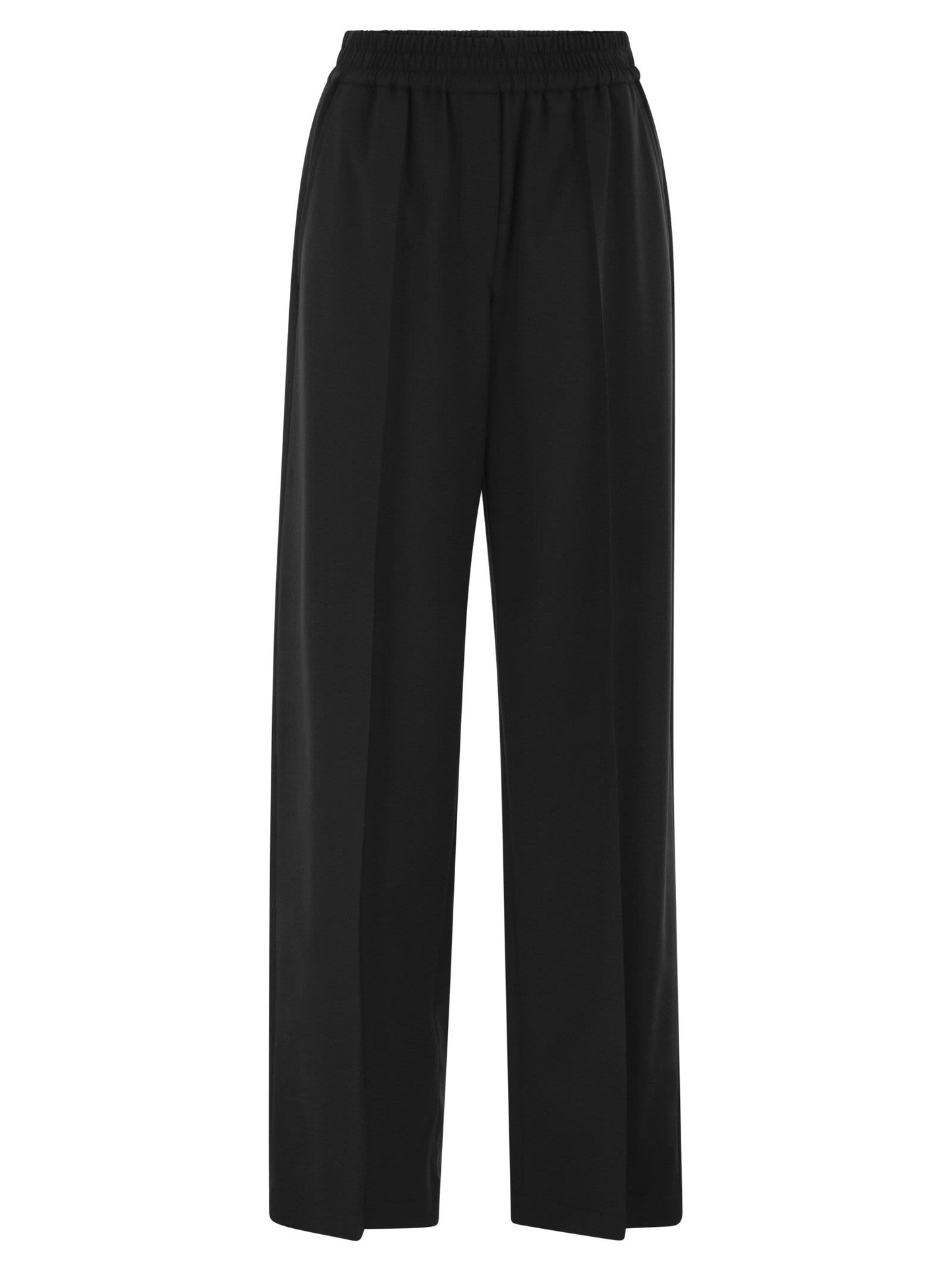 Brunello Cucinelli Women Stretch Virgin Wool Fluid Trousers BRUNELLO CUCINELLI