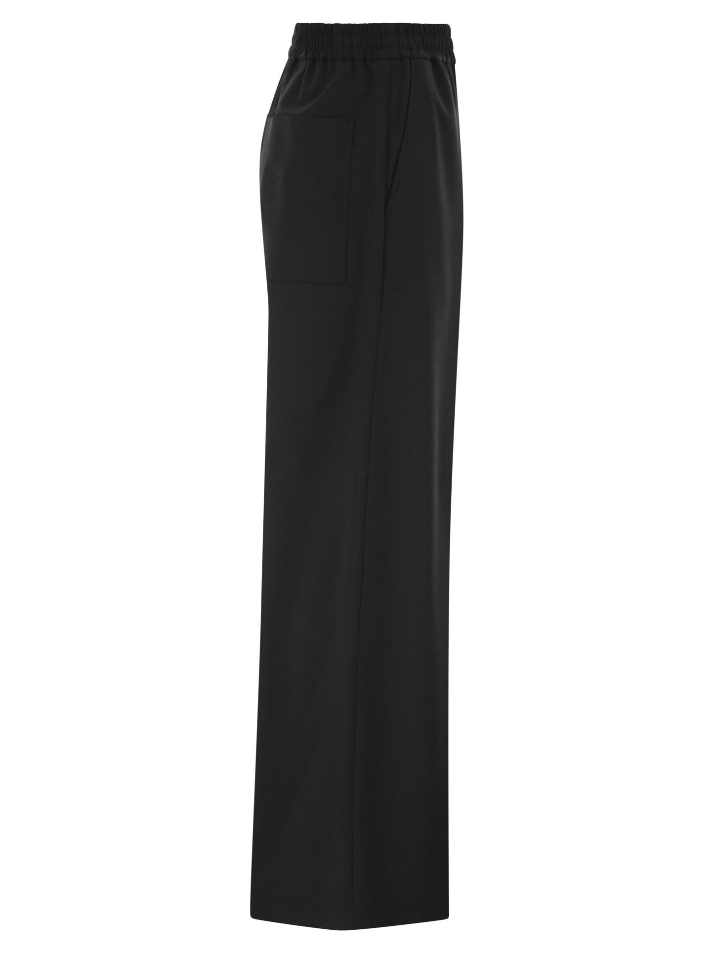Brunello Cucinelli Women Stretch Virgin Wool Fluid Trousers BRUNELLO CUCINELLI