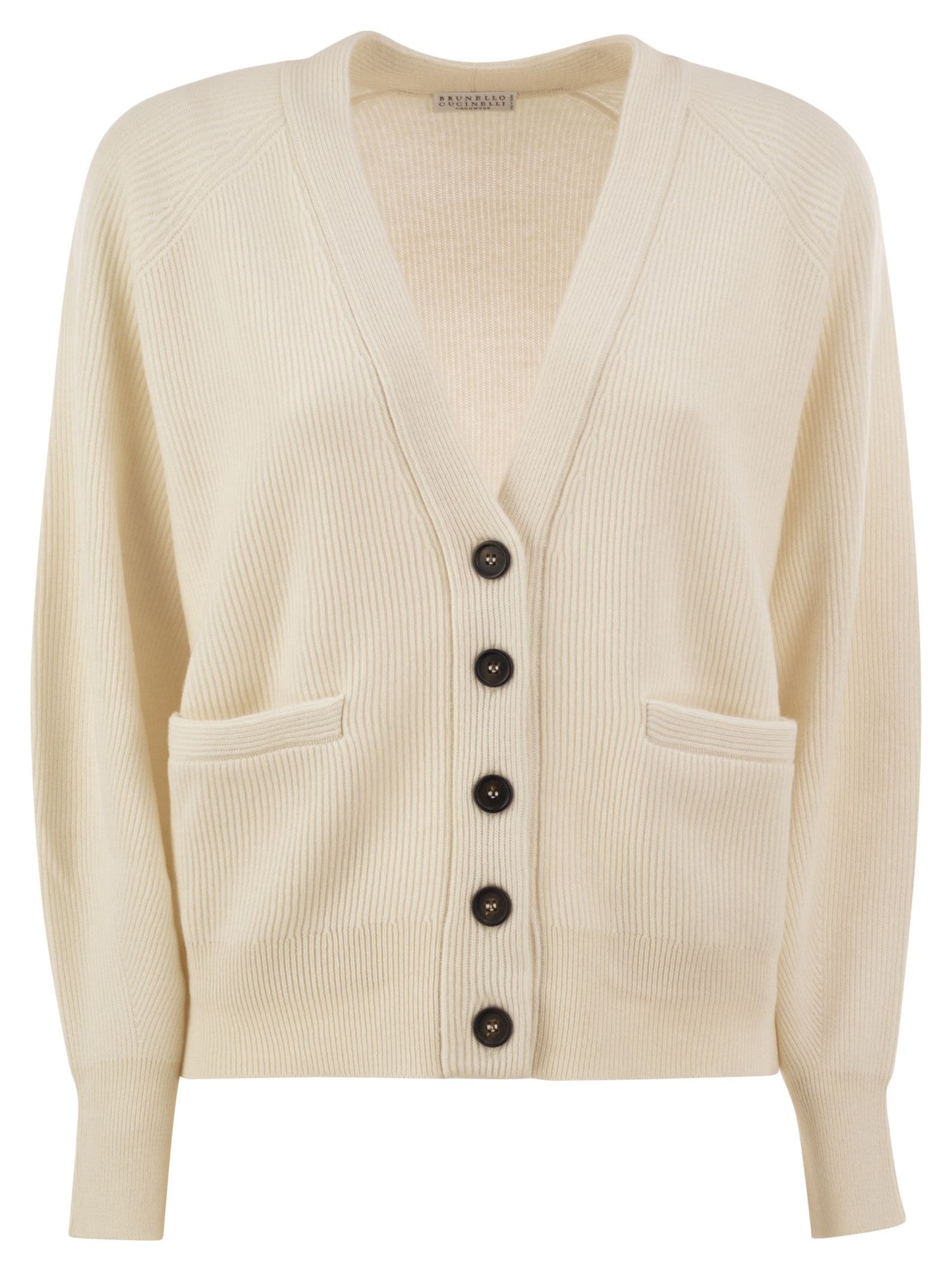 Brunello Cucinelli Women Ribbed Cashmere V-Neck Cardigan