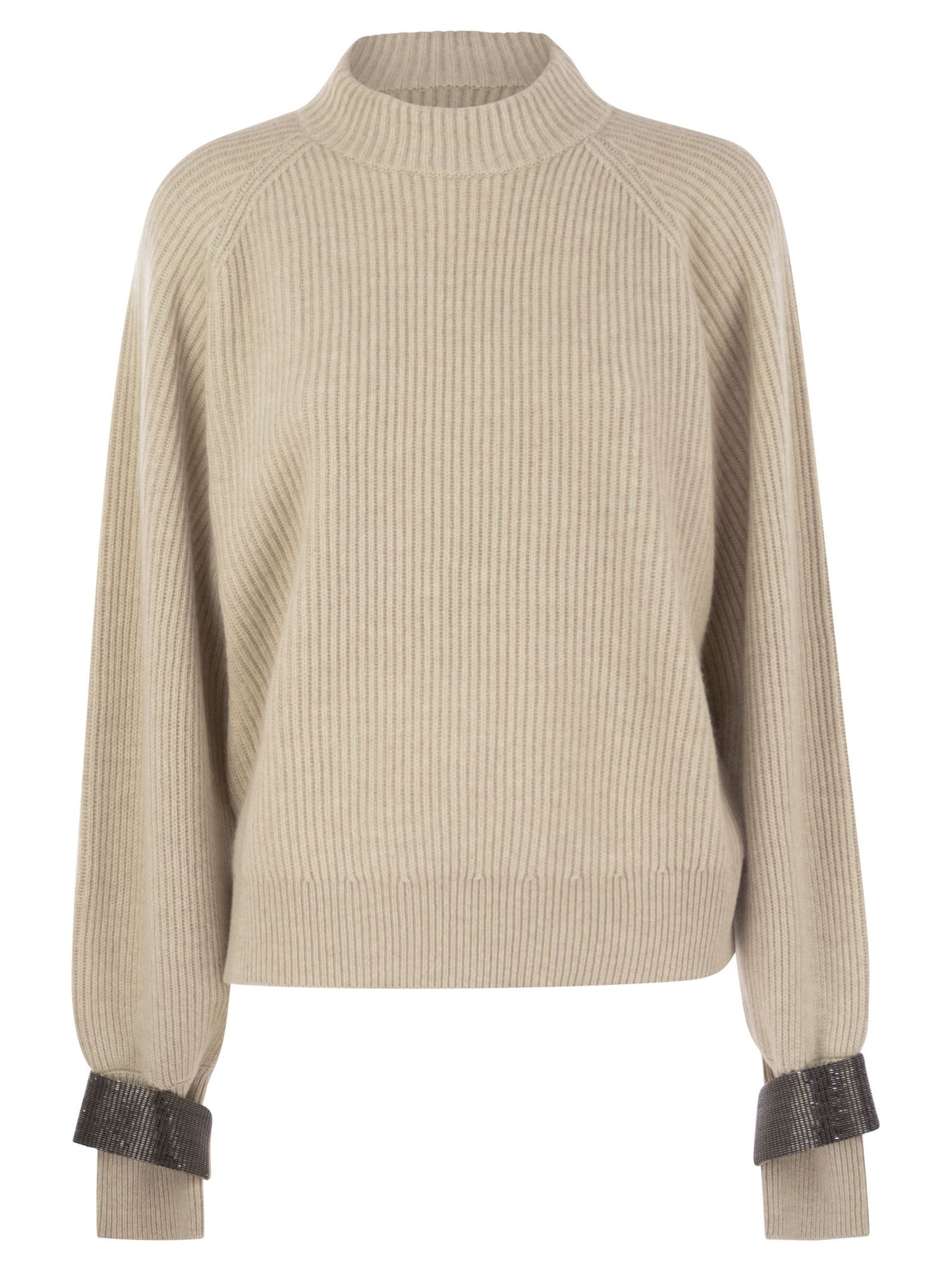 Brunello Cucinelli Women Cashmere Sweater With Shiny Detail BRUNELLO CUCINELLI
