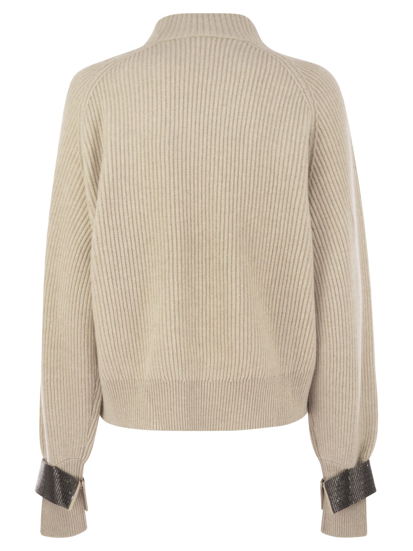 Brunello Cucinelli Women Cashmere Sweater With Shiny Detail BRUNELLO CUCINELLI