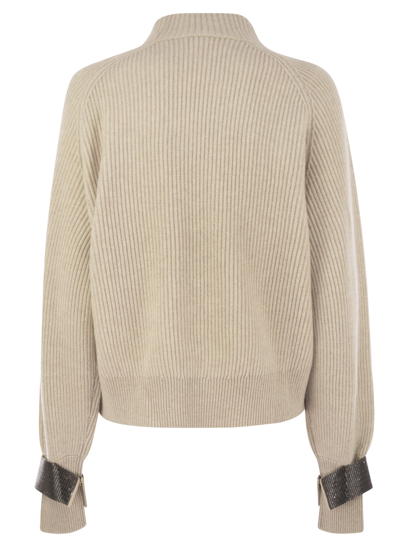 Brunello Cucinelli Women Cashmere Sweater With Shiny Detail BRUNELLO CUCINELLI