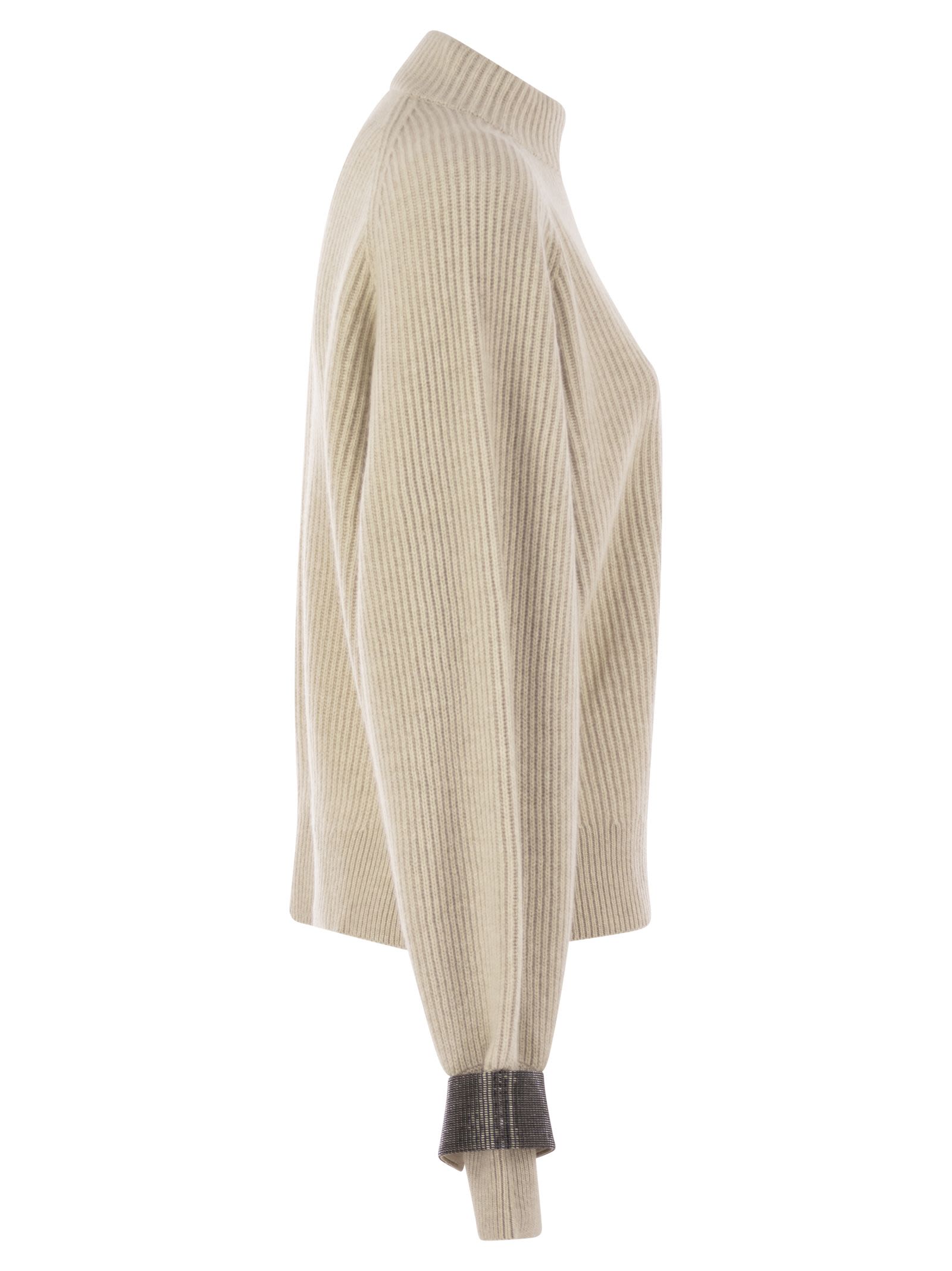 Brunello Cucinelli Women Cashmere Sweater With Shiny Detail BRUNELLO CUCINELLI