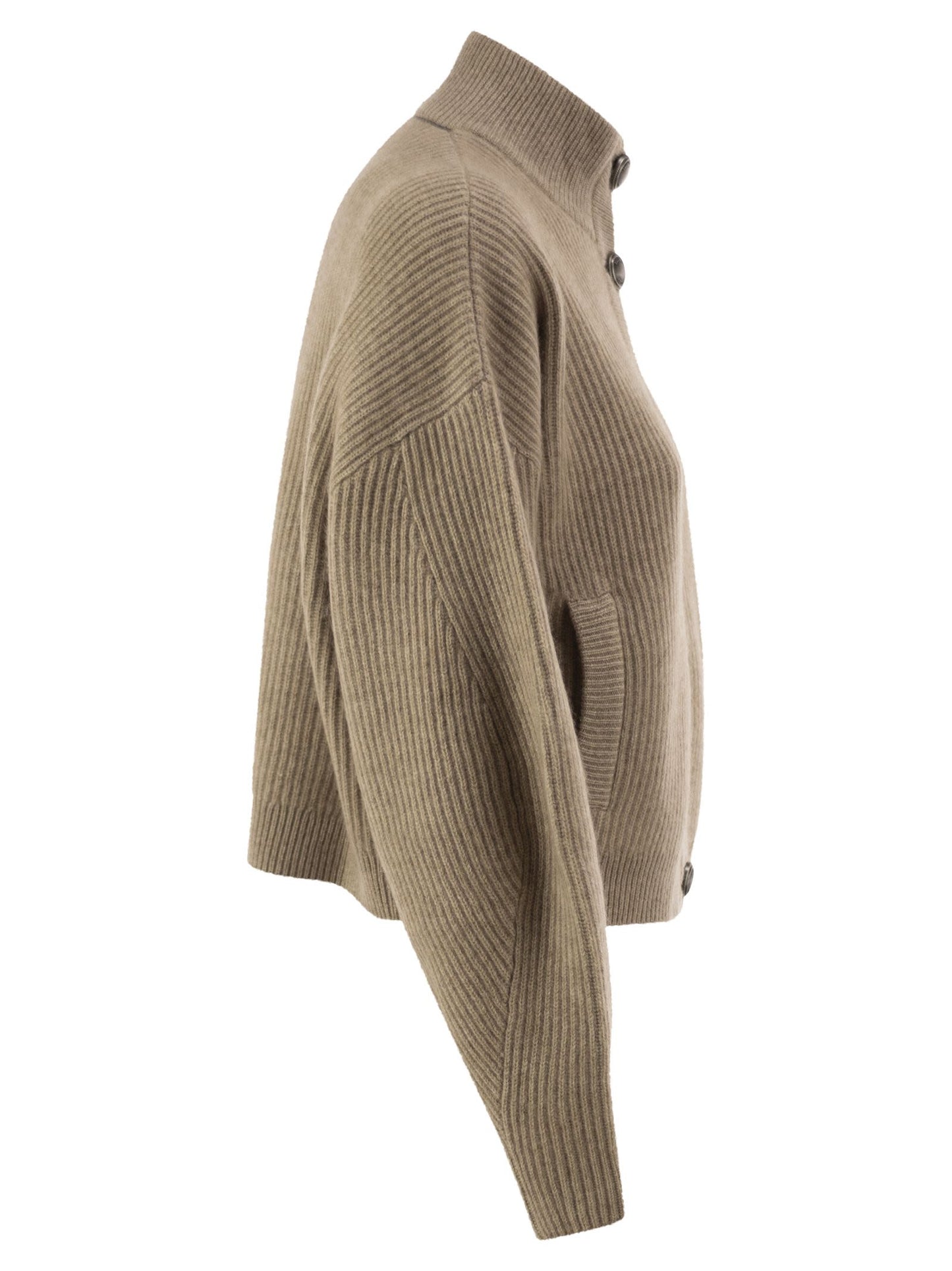 Brunello Cucinelli Women Pure Cashmere English Rib Cardigan BRUNELLO CUCINELLI