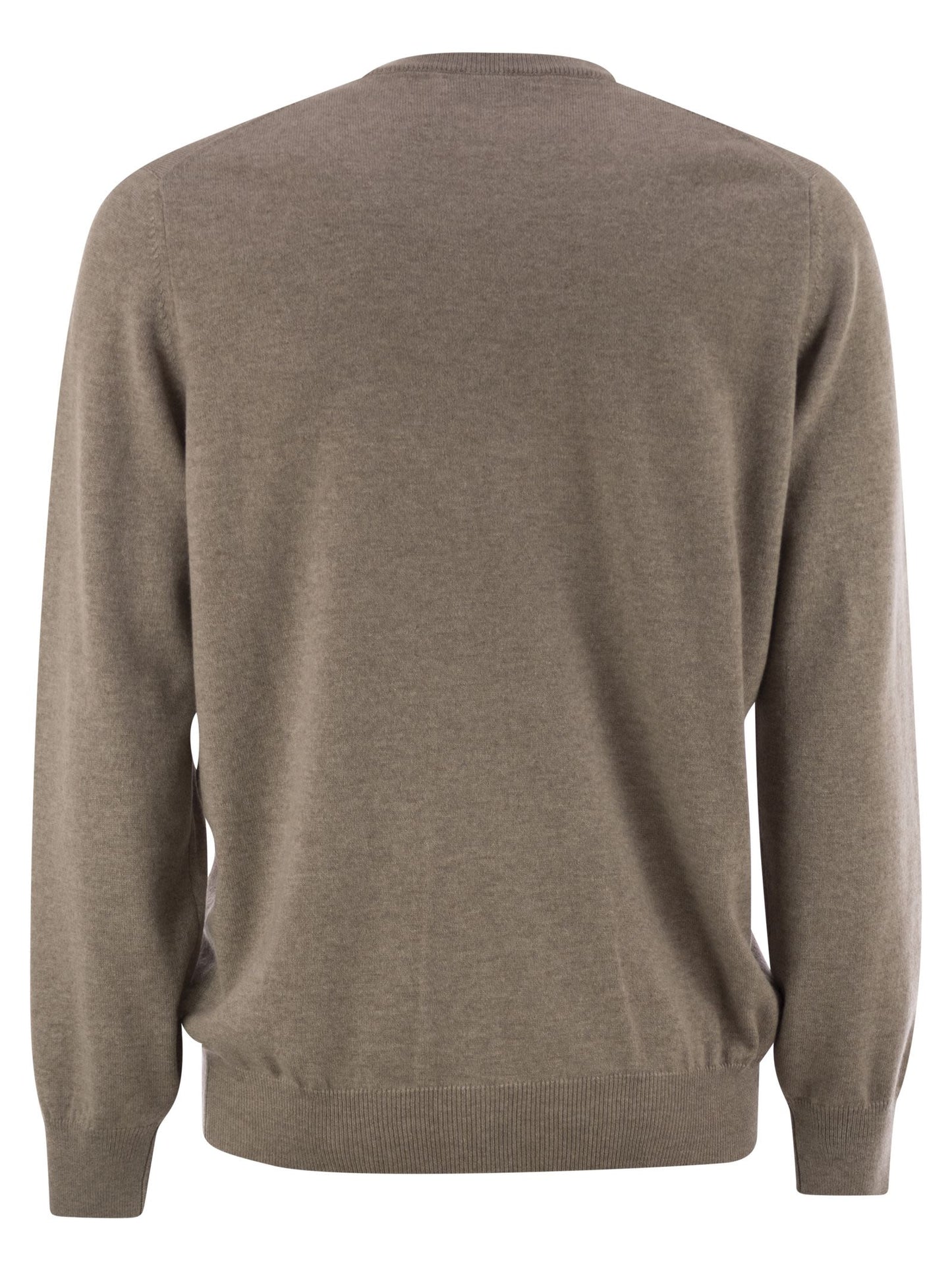 Brunello Cucinelli Men Pure Cashmere Crew-Neck Sweater BRUNELLO CUCINELLI