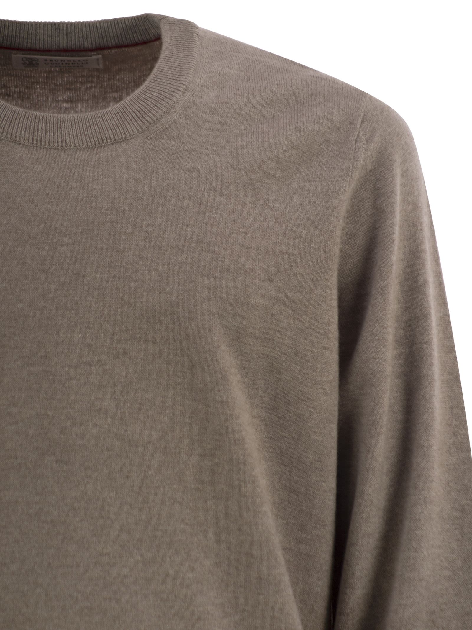 Brunello Cucinelli Men Pure Cashmere Crew-Neck Sweater BRUNELLO CUCINELLI