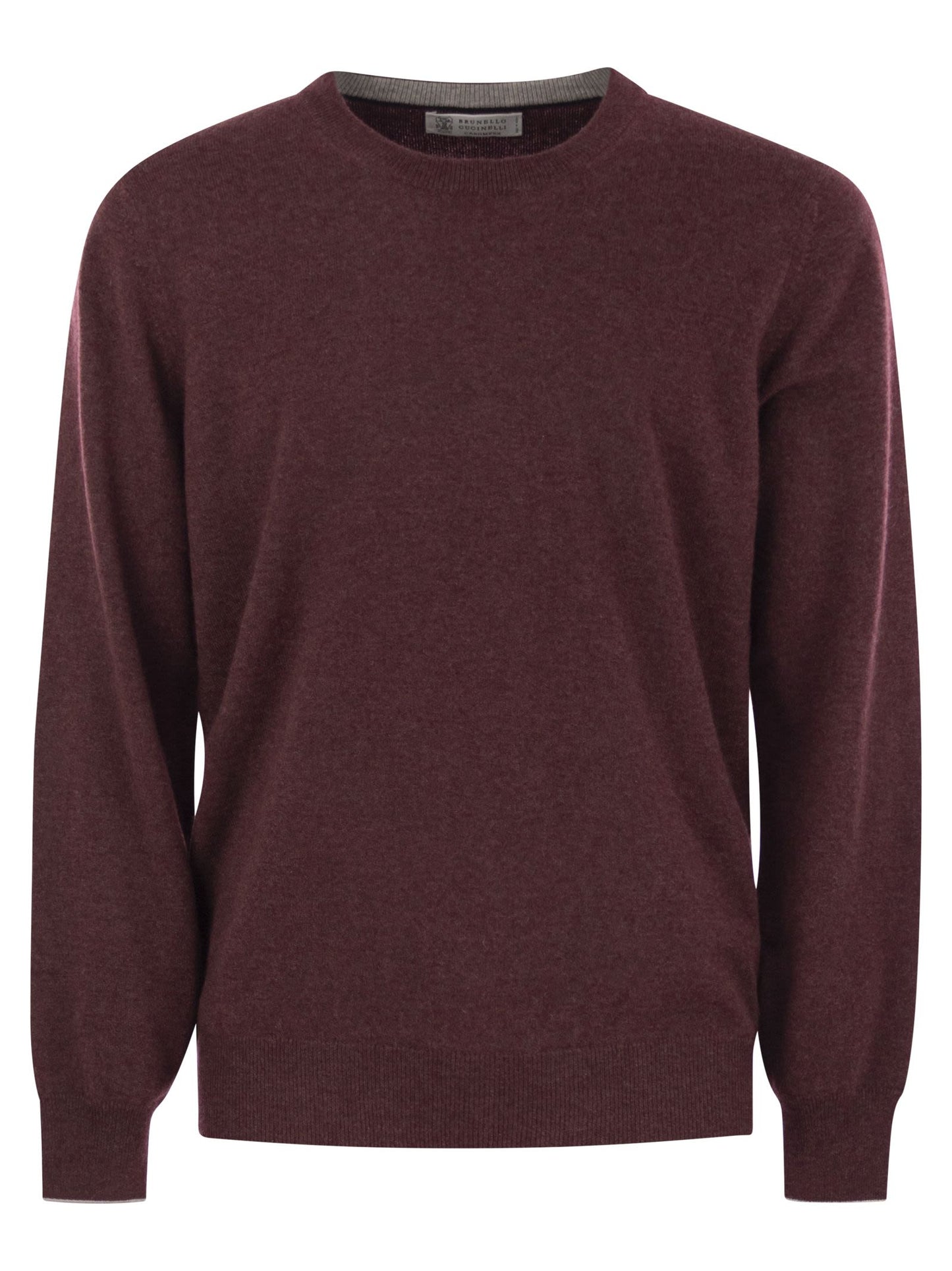 Brunello Cucinelli Men Pure Cashmere Crew-Neck Sweater BRUNELLO CUCINELLI