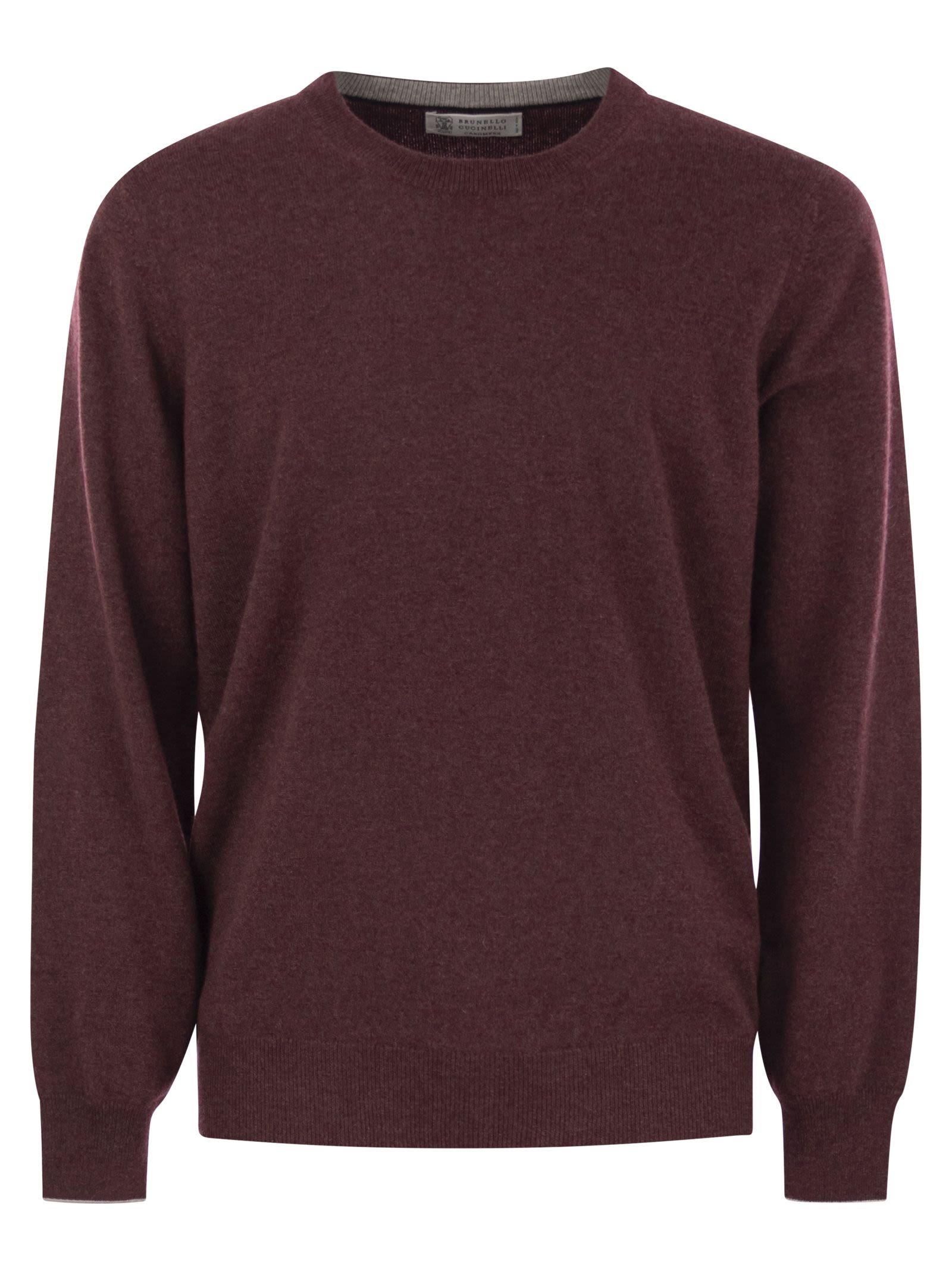 Brunello Cucinelli Men Pure Cashmere Crew-Neck Sweater BRUNELLO CUCINELLI