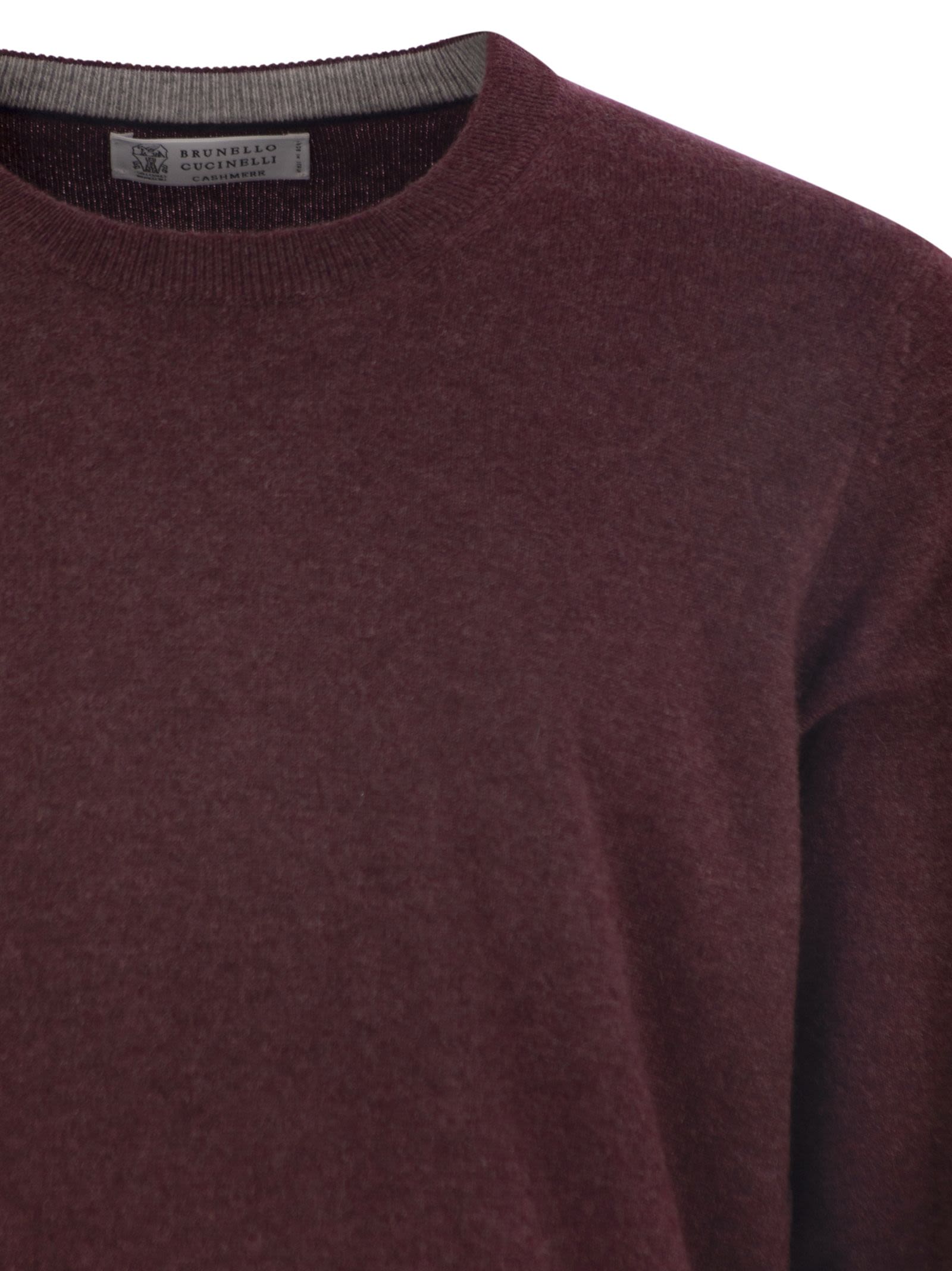 Brunello Cucinelli Men Pure Cashmere Crew-Neck Sweater BRUNELLO CUCINELLI