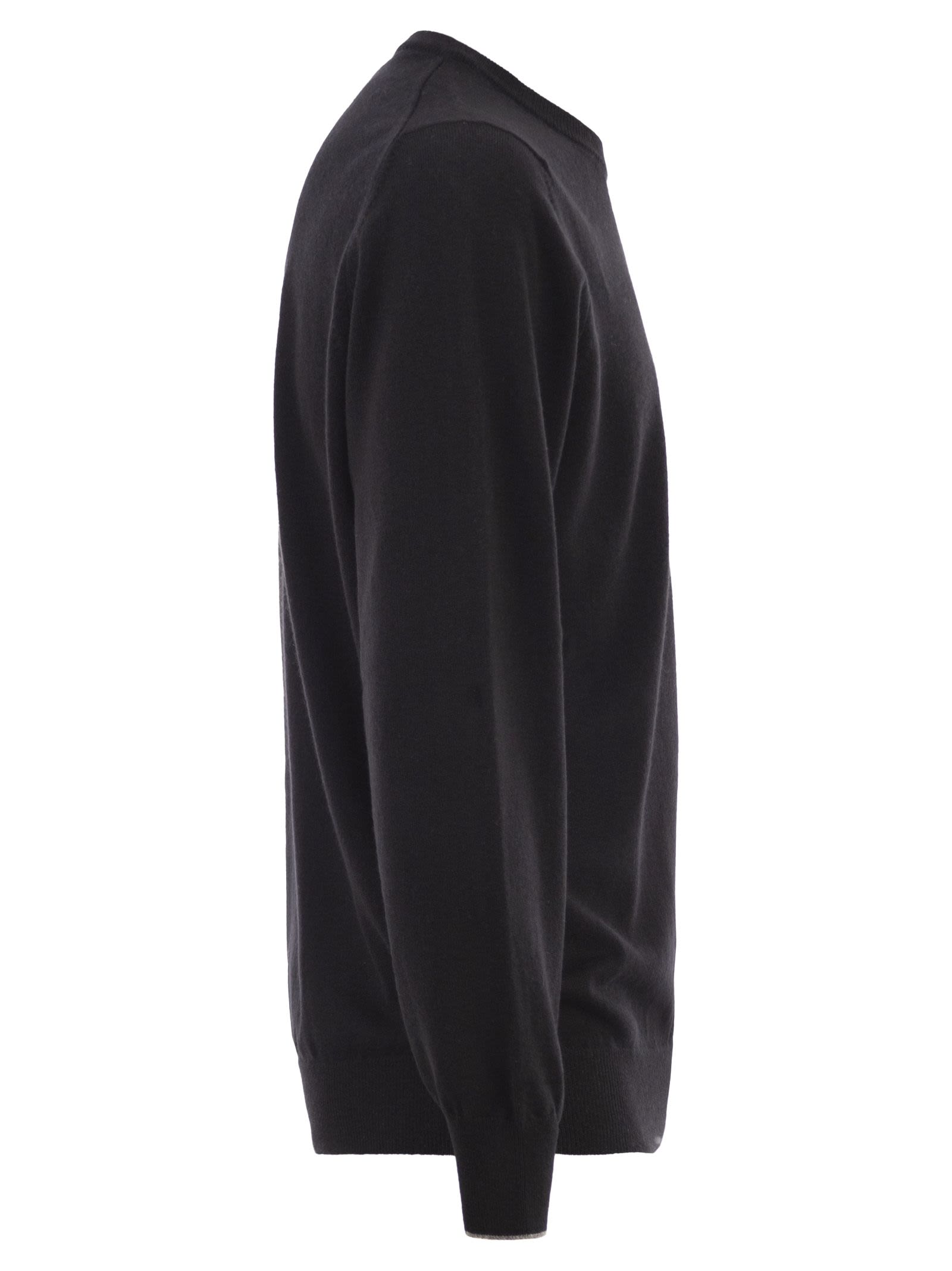 Brunello Cucinelli Men Pure Cashmere Crew-Neck Sweater BRUNELLO CUCINELLI