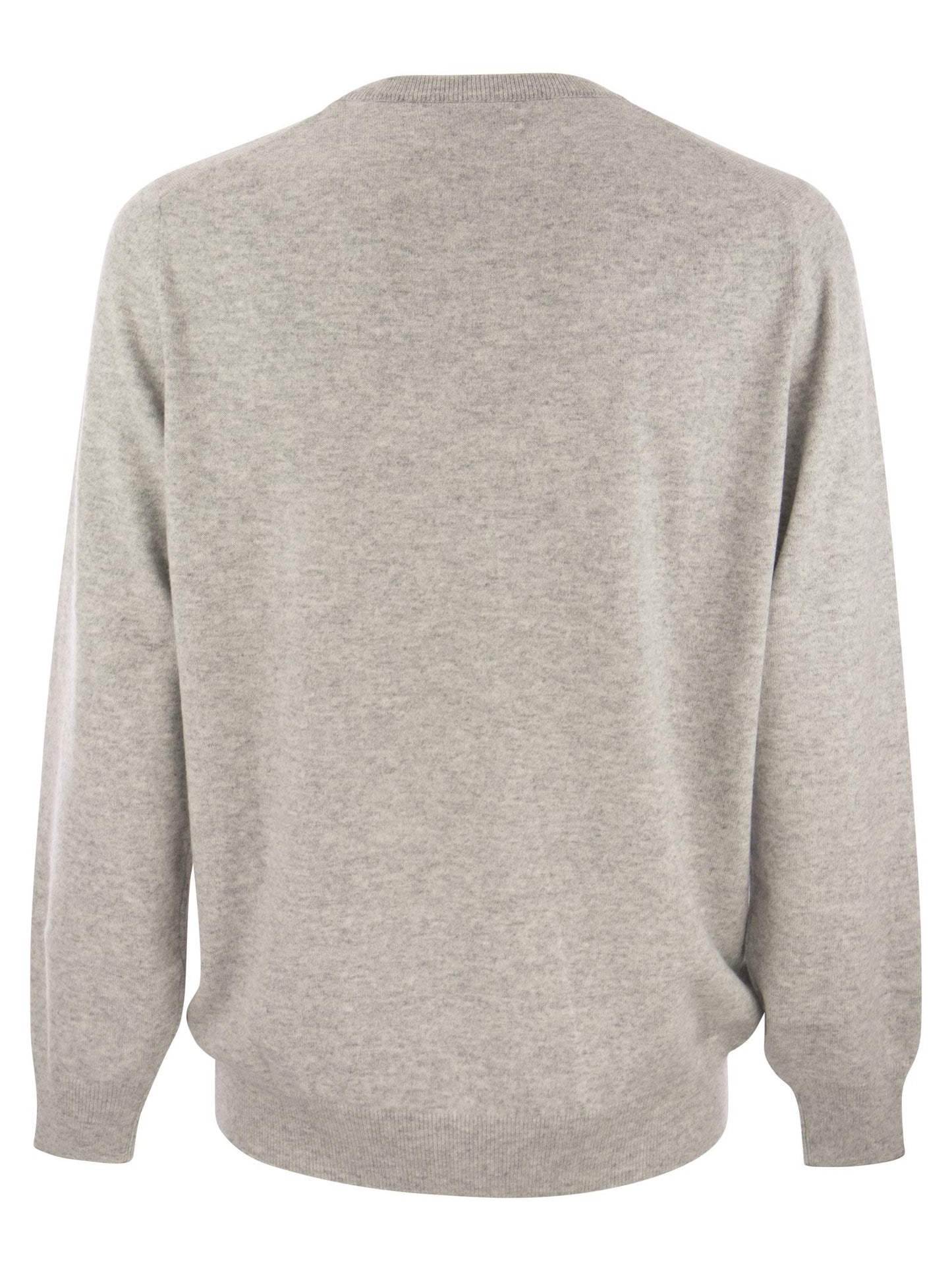 Brunello Cucinelli Men Pure Cashmere Crew-Neck Sweater BRUNELLO CUCINELLI