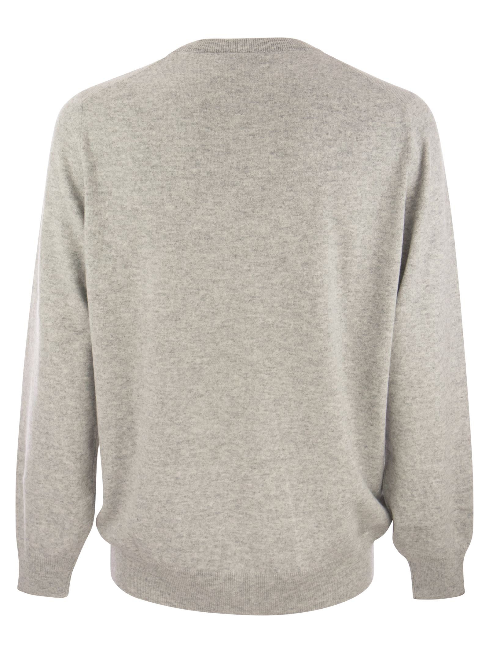 Brunello Cucinelli Men Pure Cashmere Crew-Neck Sweater BRUNELLO CUCINELLI