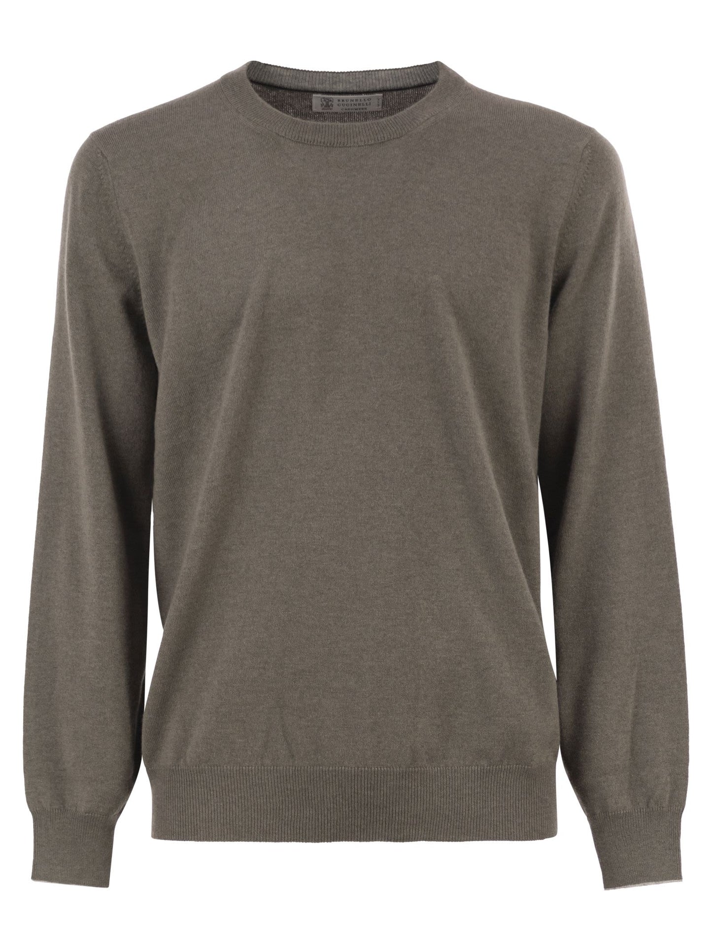 Brunello Cucinelli Men Pure Cashmere Crew-Neck Sweater BRUNELLO CUCINELLI