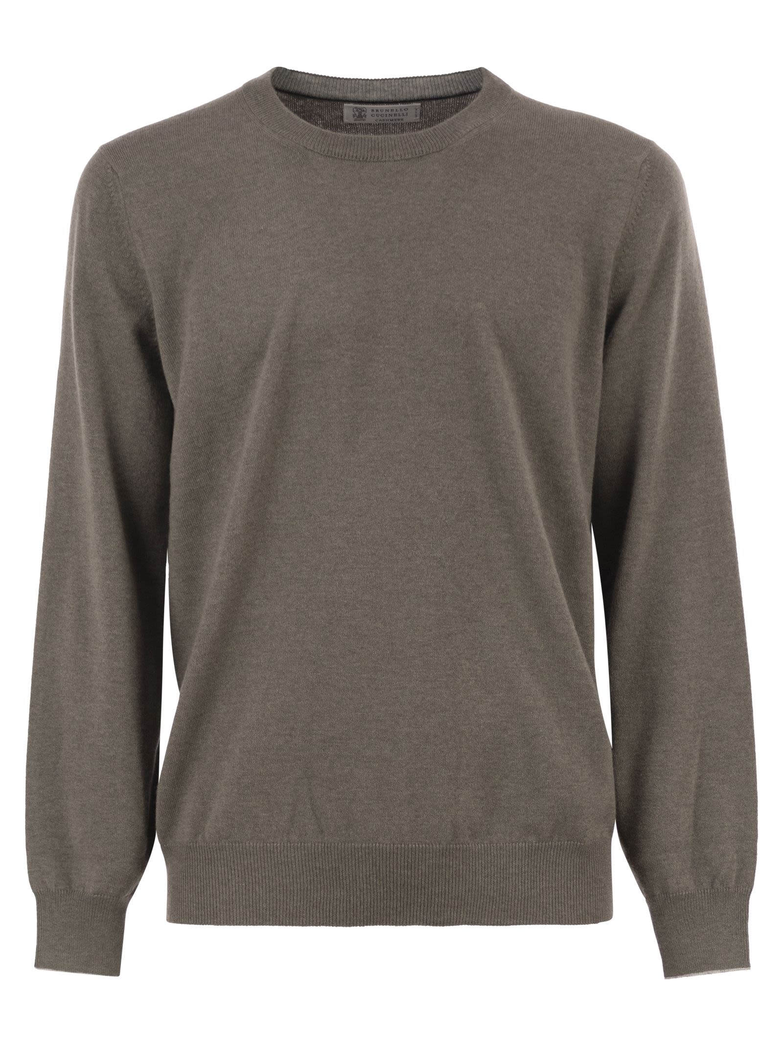 Brunello Cucinelli Men Pure Cashmere Crew-Neck Sweater BRUNELLO CUCINELLI
