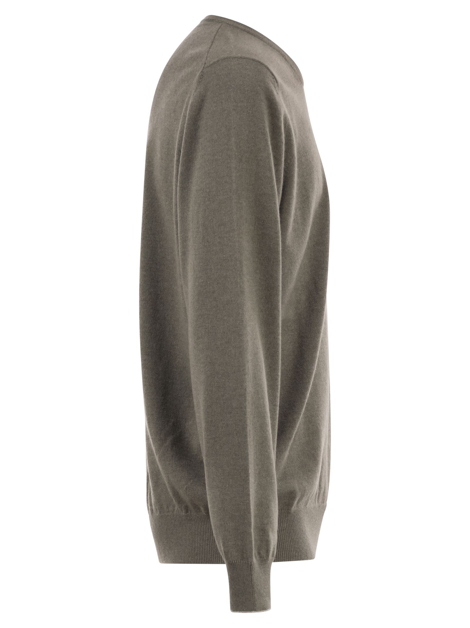 Brunello Cucinelli Men Pure Cashmere Crew-Neck Sweater BRUNELLO CUCINELLI