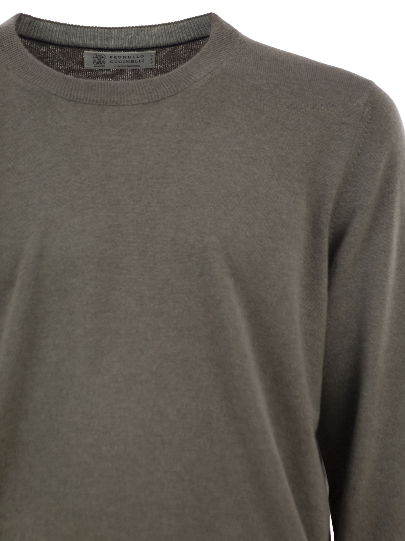 Brunello Cucinelli Men Pure Cashmere Crew-Neck Sweater BRUNELLO CUCINELLI